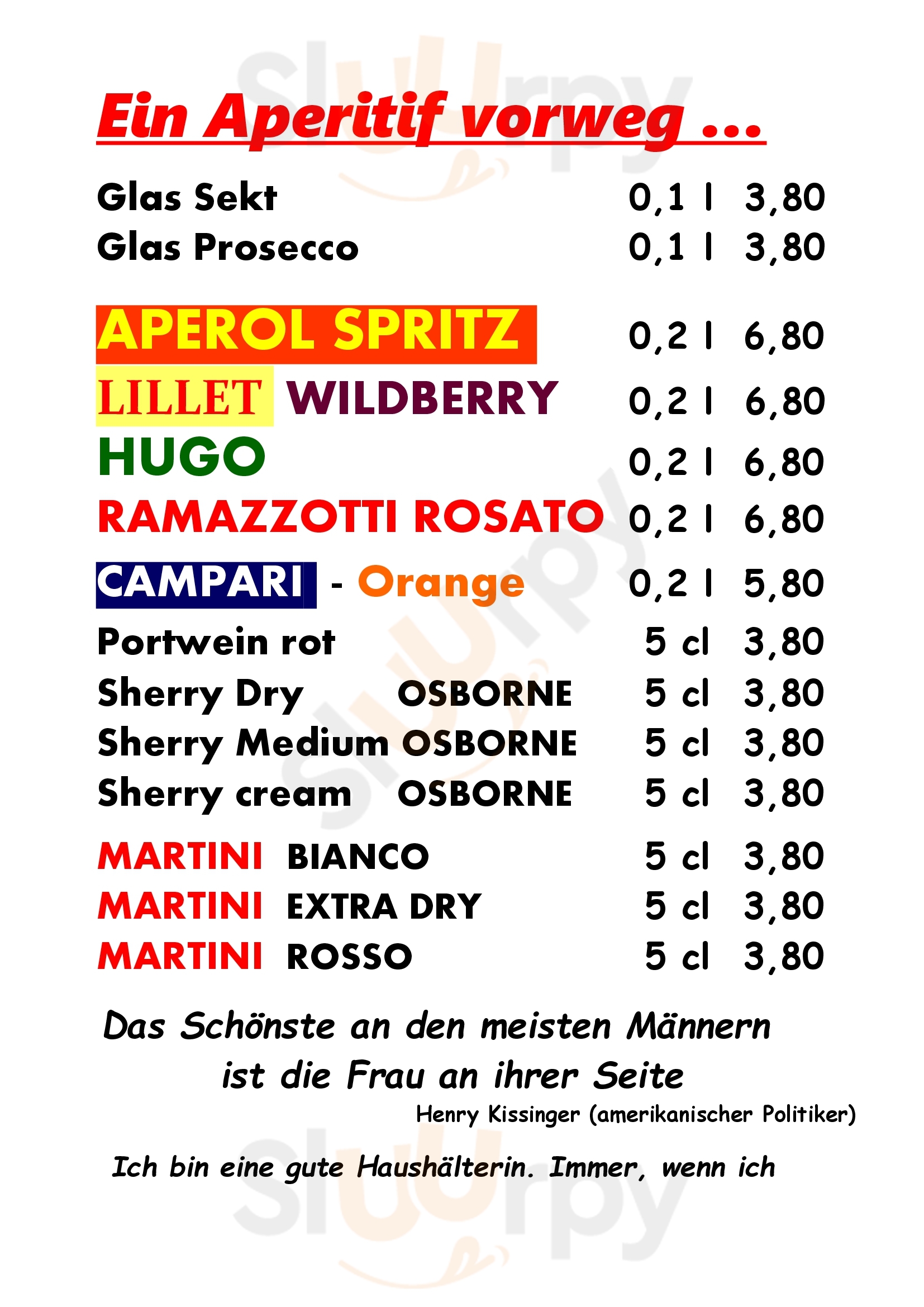 Restaurant Hafenblick Varel Menu - 1