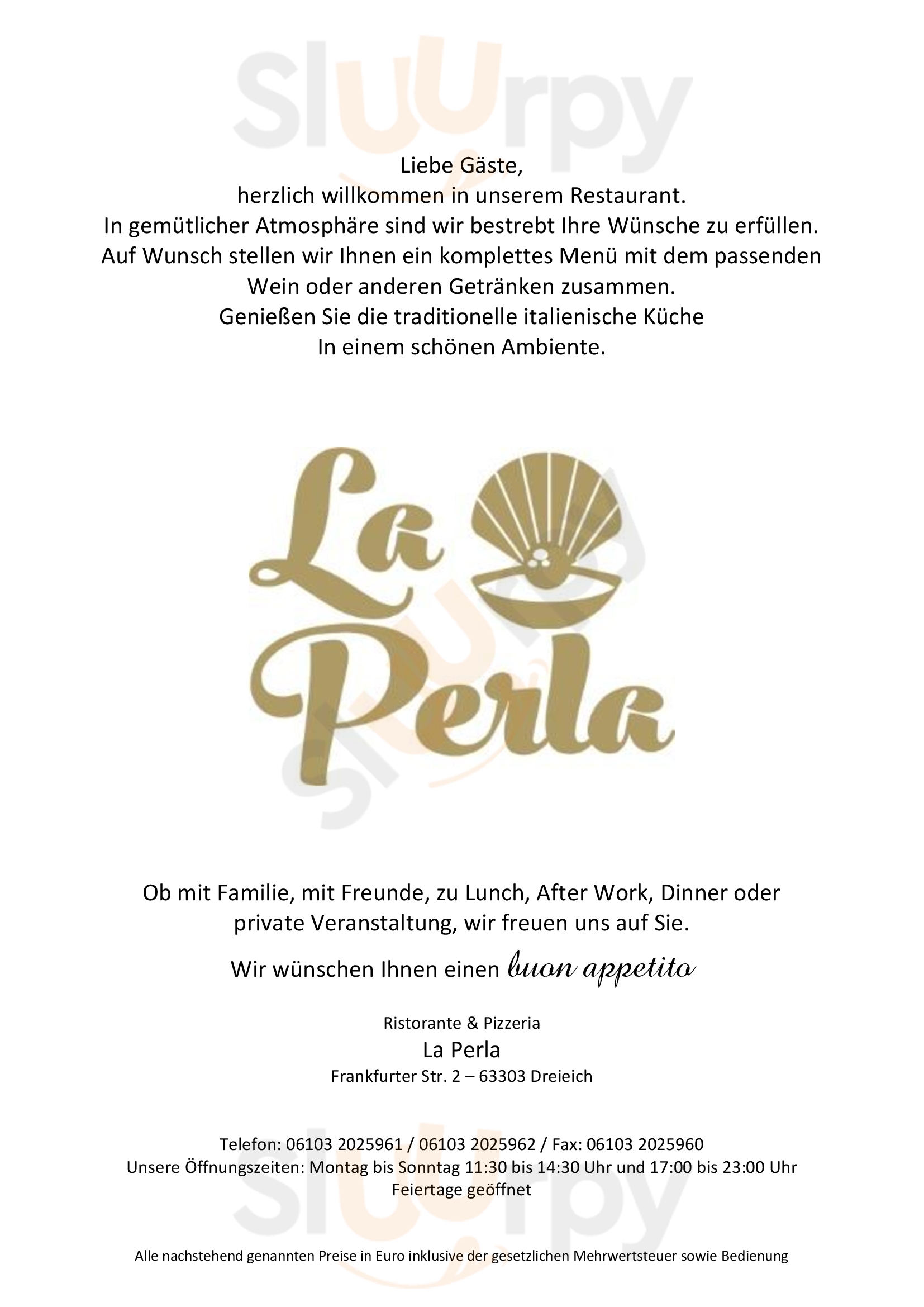 La Perla Dreieich Menu - 1