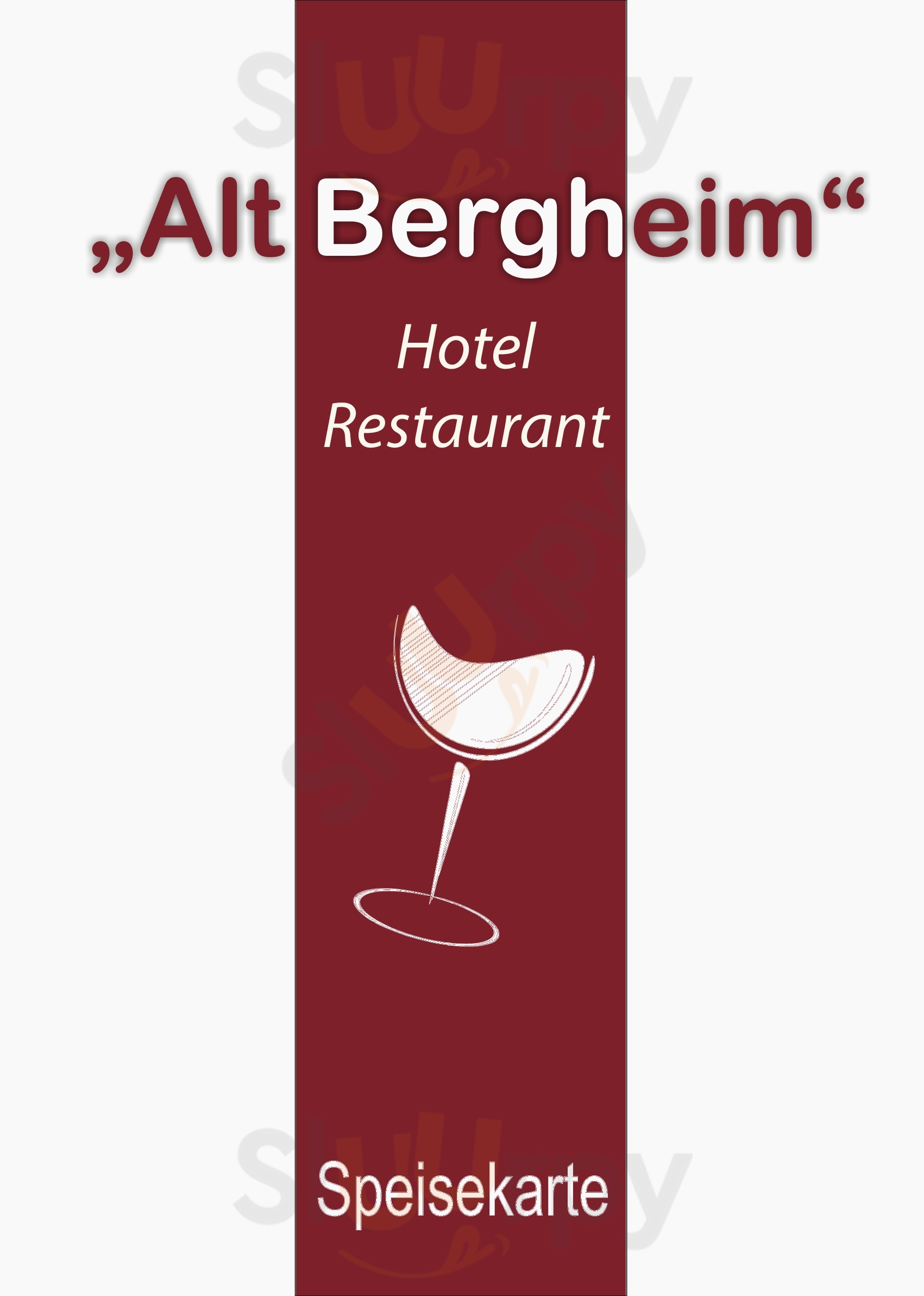 Restaurant Alt Bergheim Bergheim Menu - 1