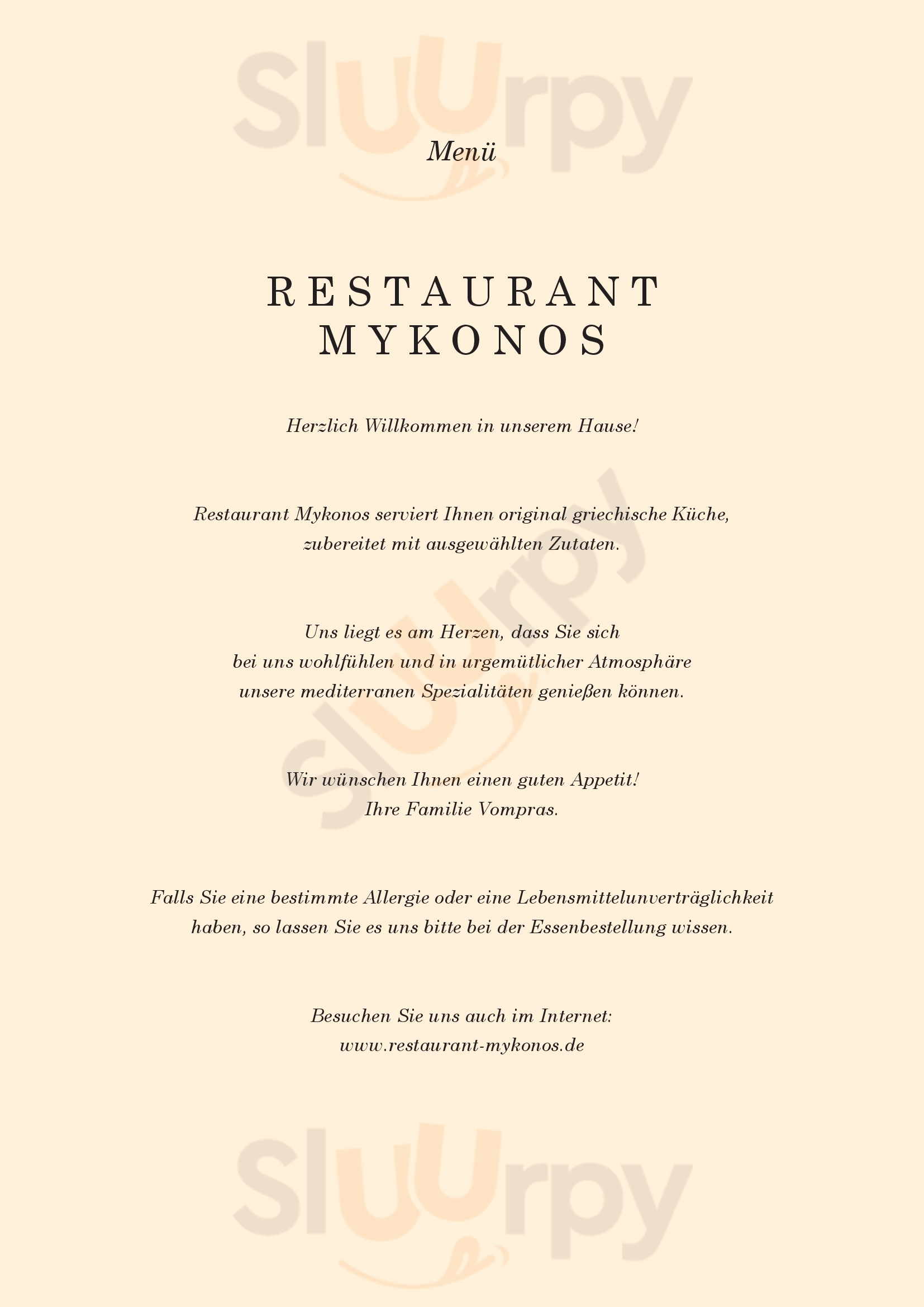 Restaurant Mykonos Rheda-Wiedenbrück Menu - 1