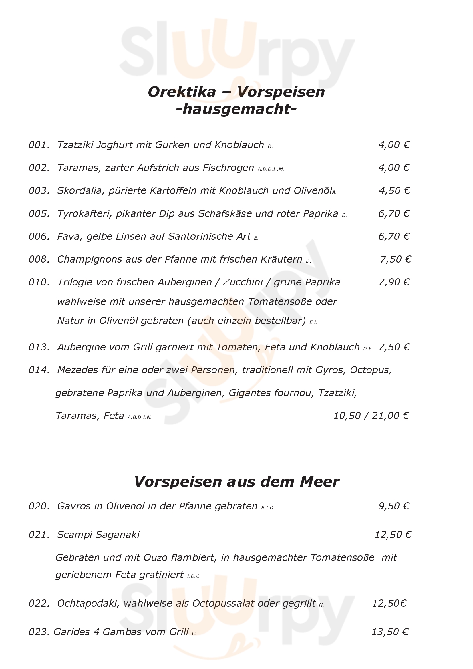 Taverna Symposium Leichlingen Menu - 1