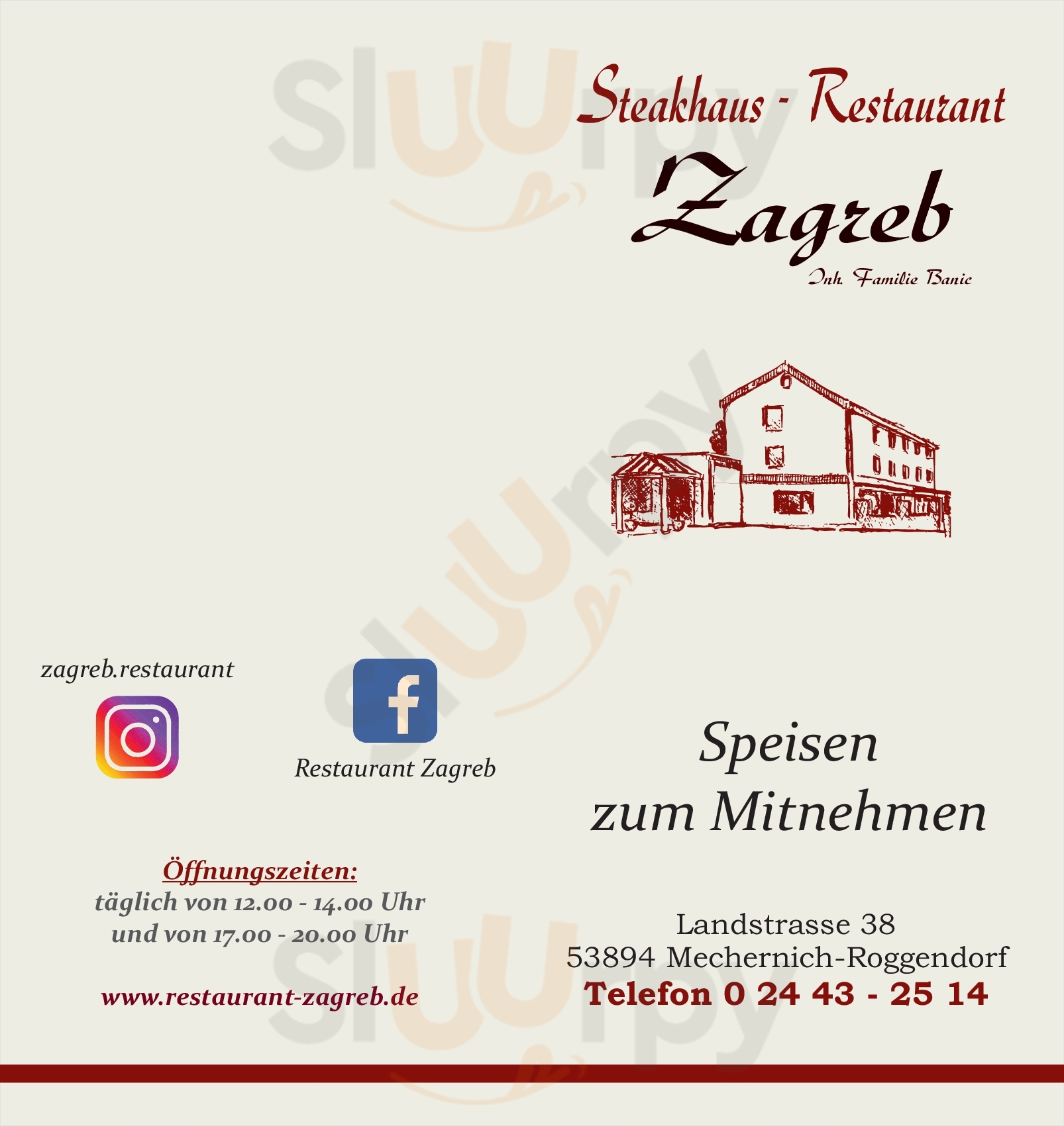 Steakhaus Zagreb Mechernich Menu - 1