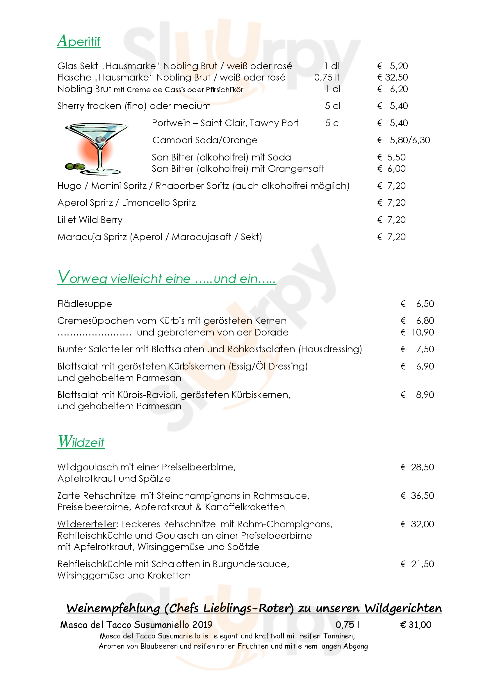 Adler Schopfheim Menu - 1