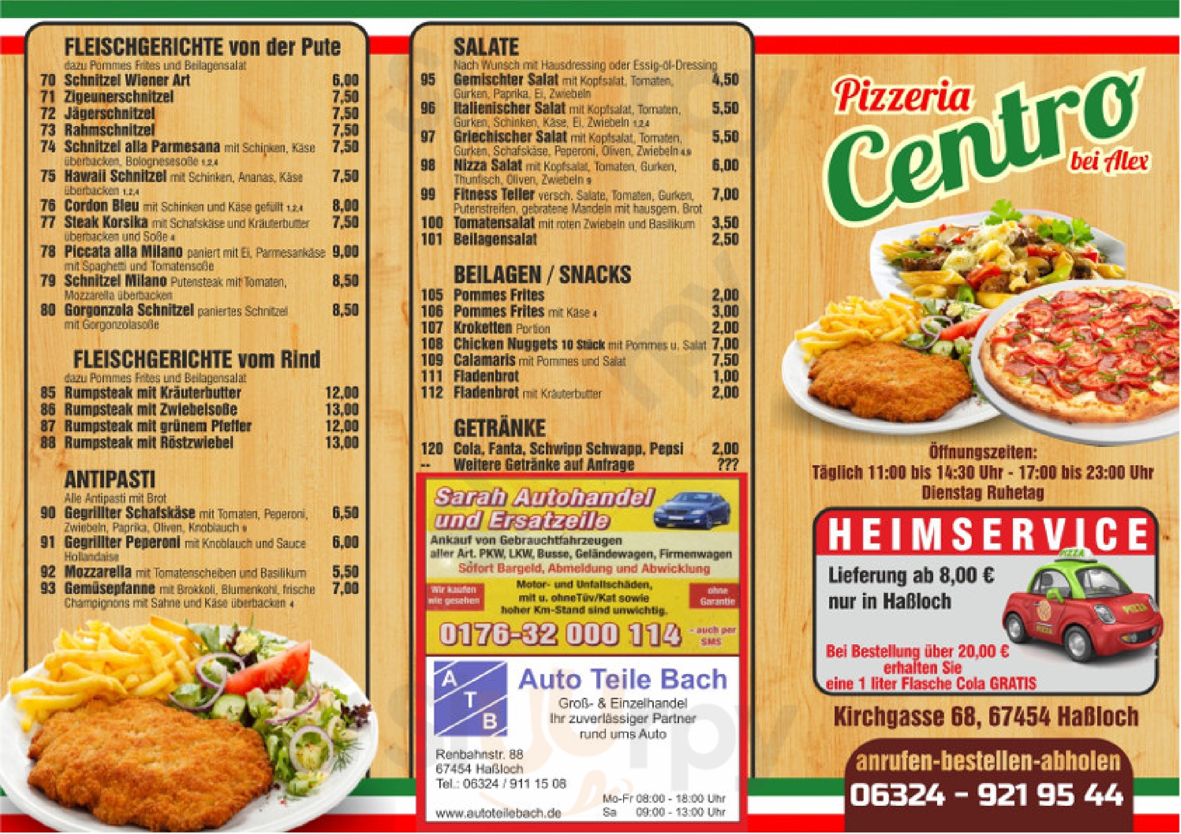 Pizzeria Centro Haßloch Menu - 1