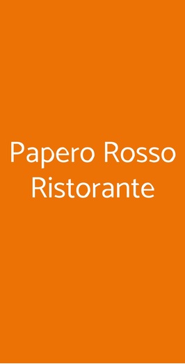 Paperorosso Ristorante Pizzeria, Firenze