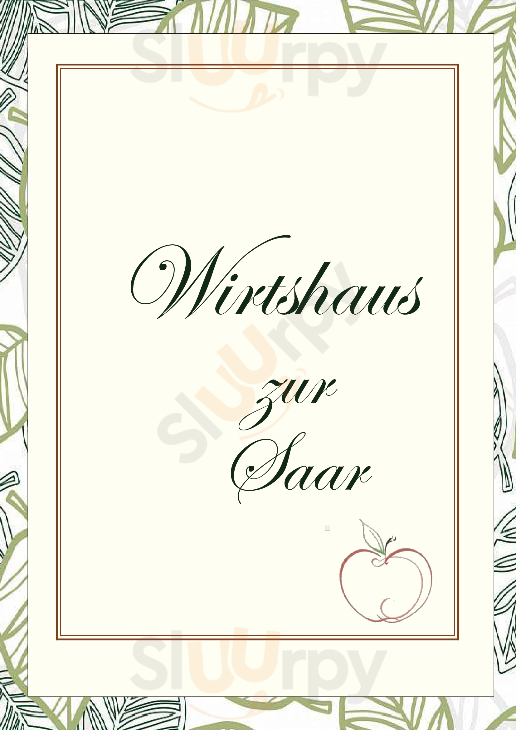 Wirtshaus Zur Saar Merzig Menu - 1