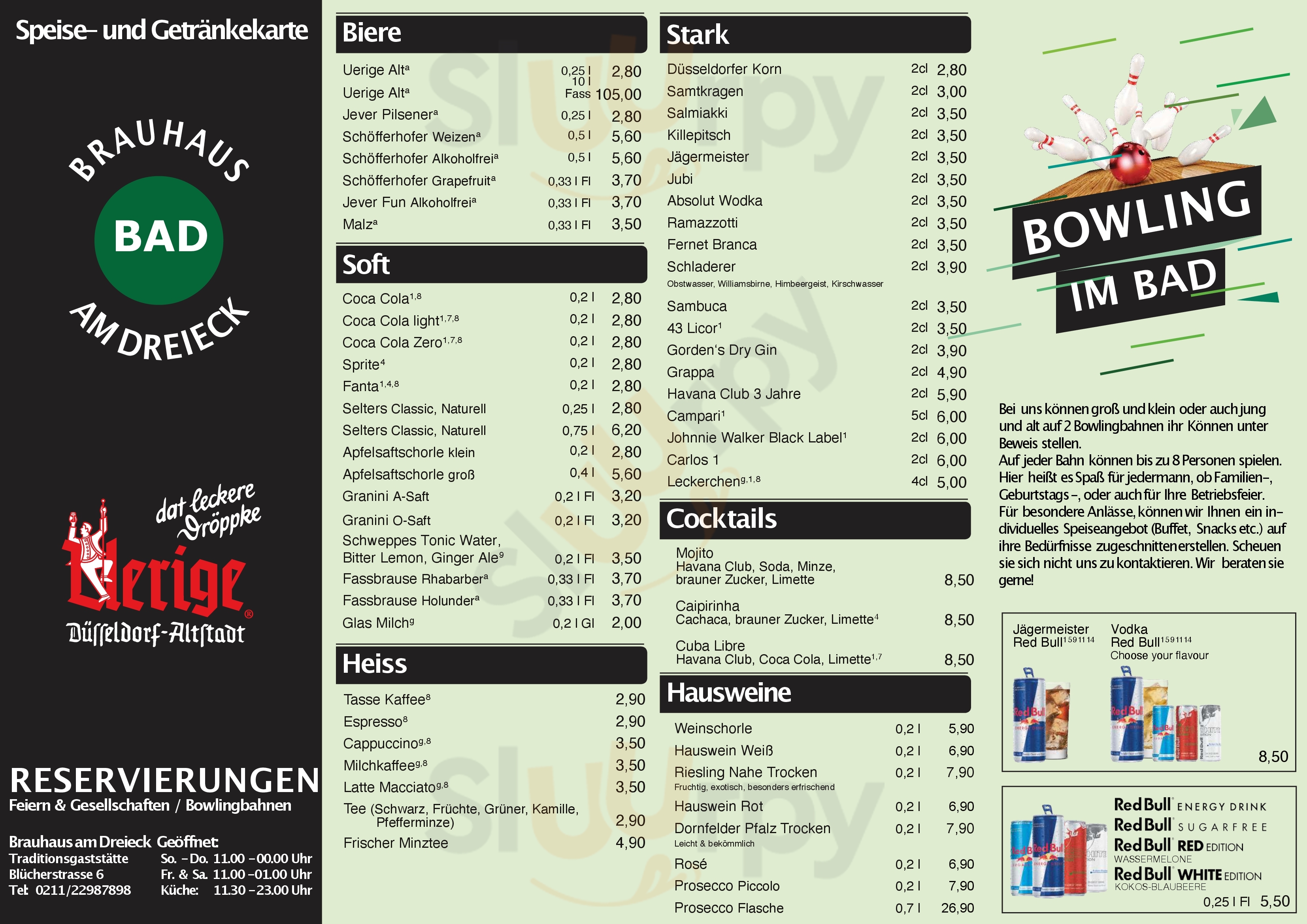 Brauhaus Am Dreieck Düsseldorf Menu - 1