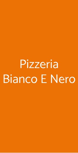 Pizzeria Bianco E Nero, Livorno