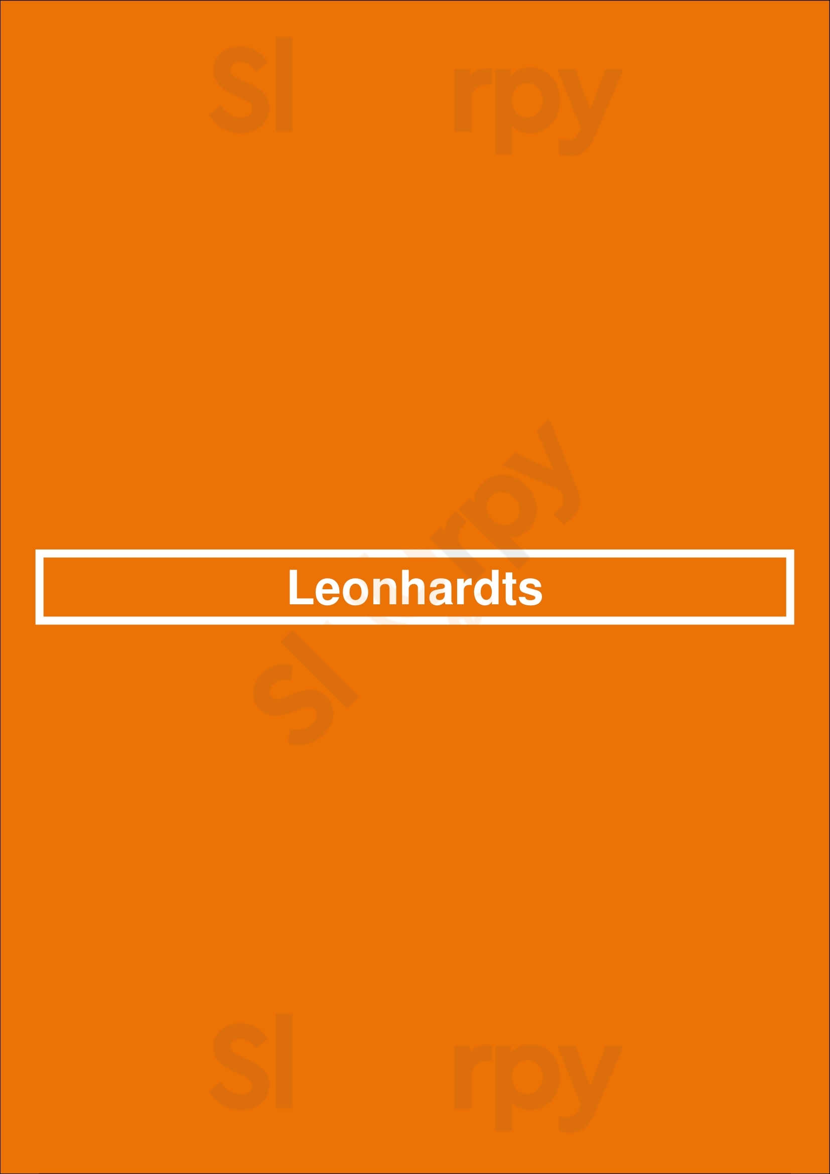 Leonhardts Stuttgart Menu - 1