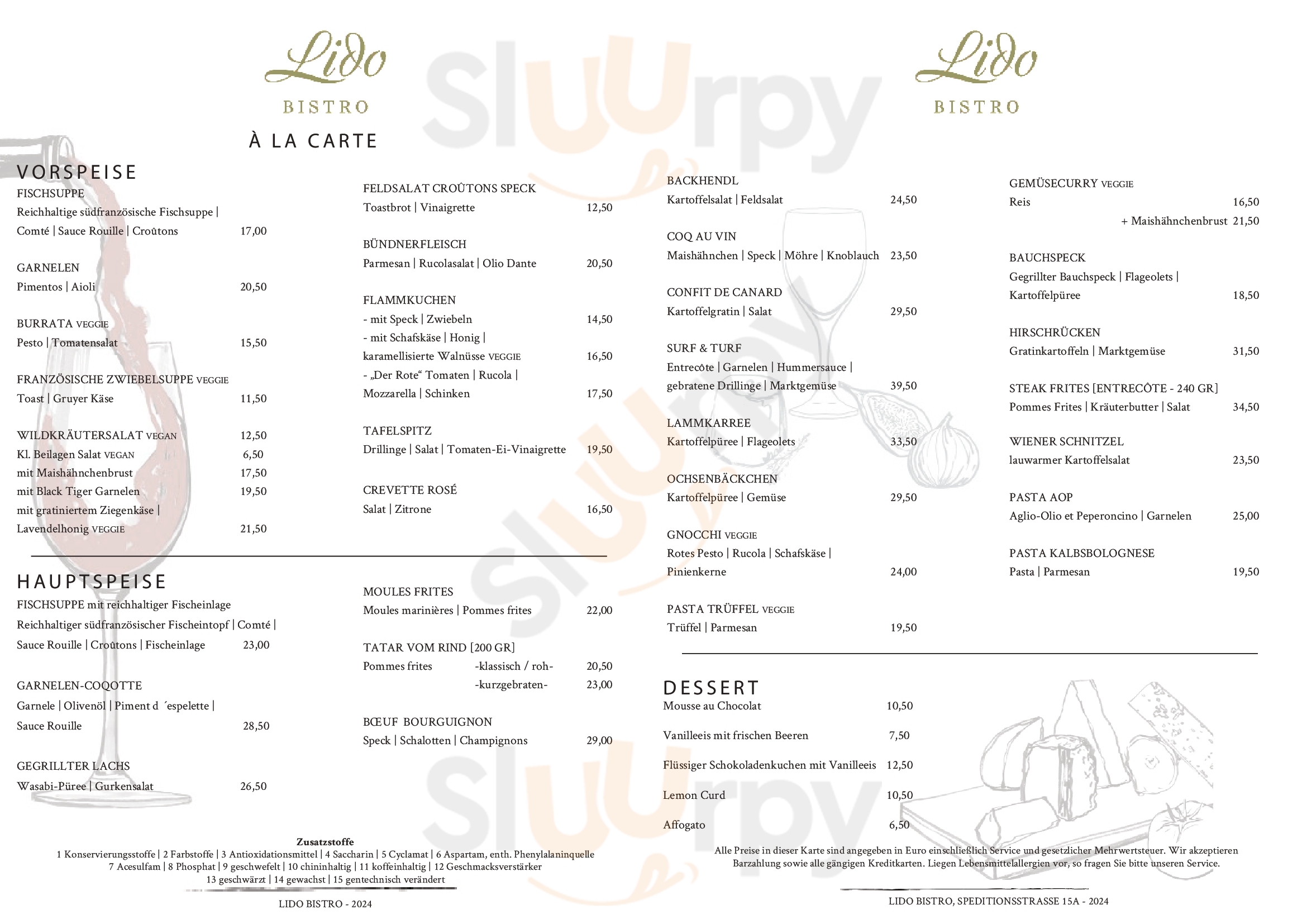 Lido Eiscafé Düsseldorf Menu - 1