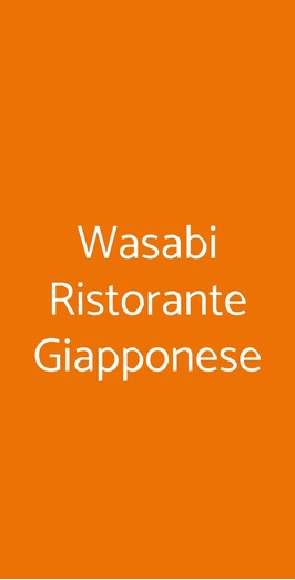 Wasabi Restaurant Japanese, Firenze