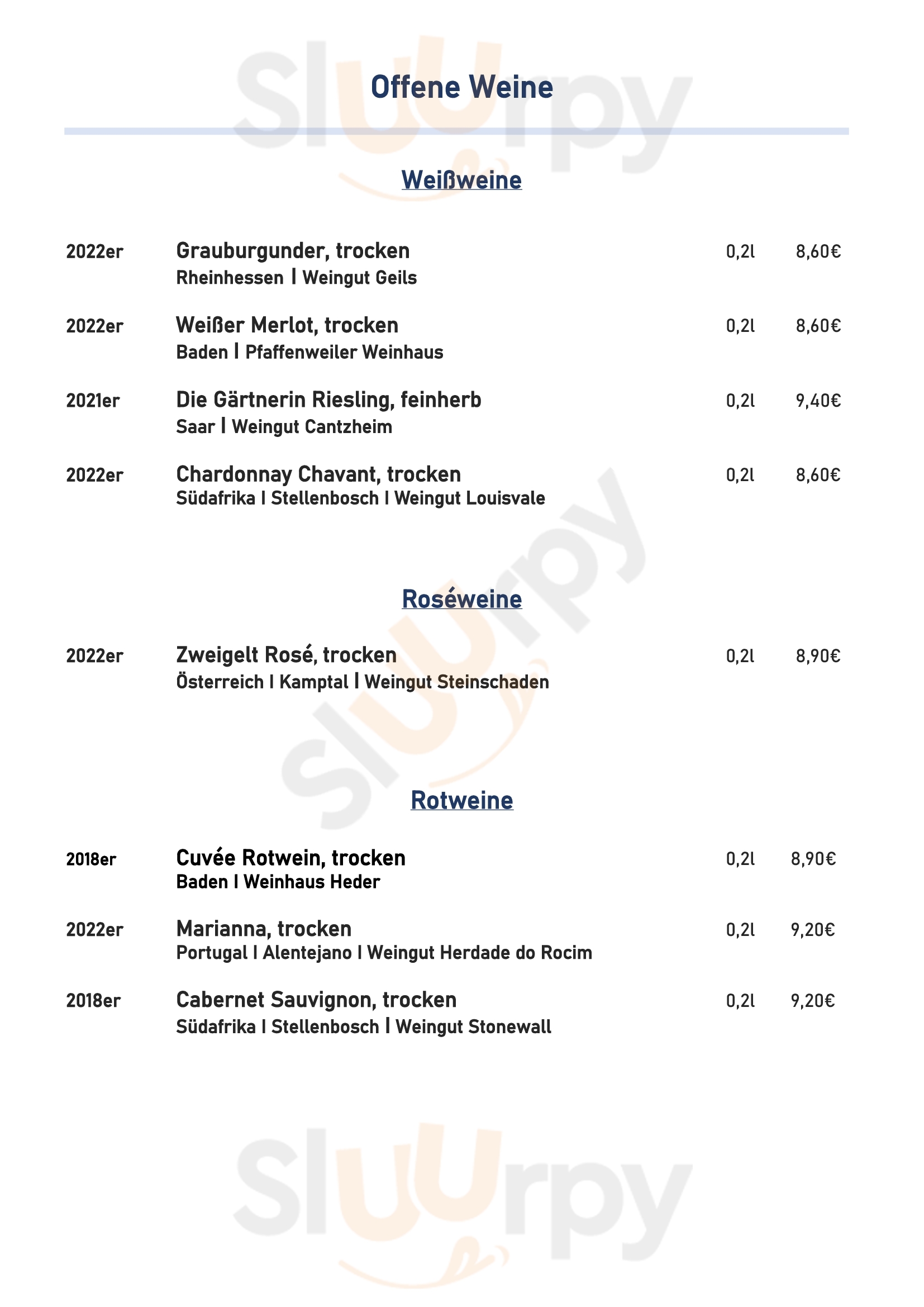 Schaumburger Ritter Rinteln Menu - 1