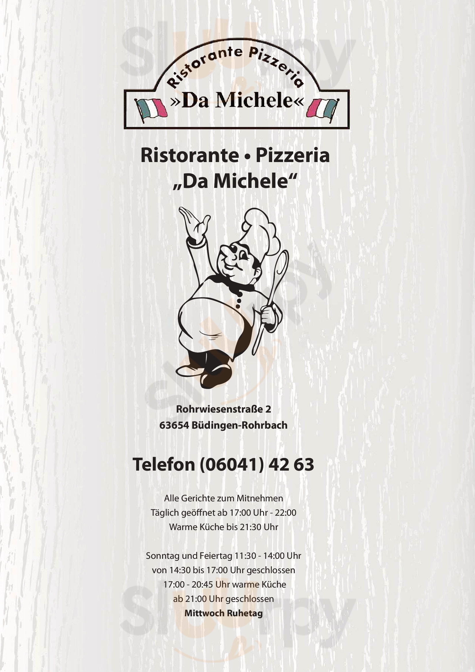 Rist.pizzeria Da Michele Büdingen Menu - 1