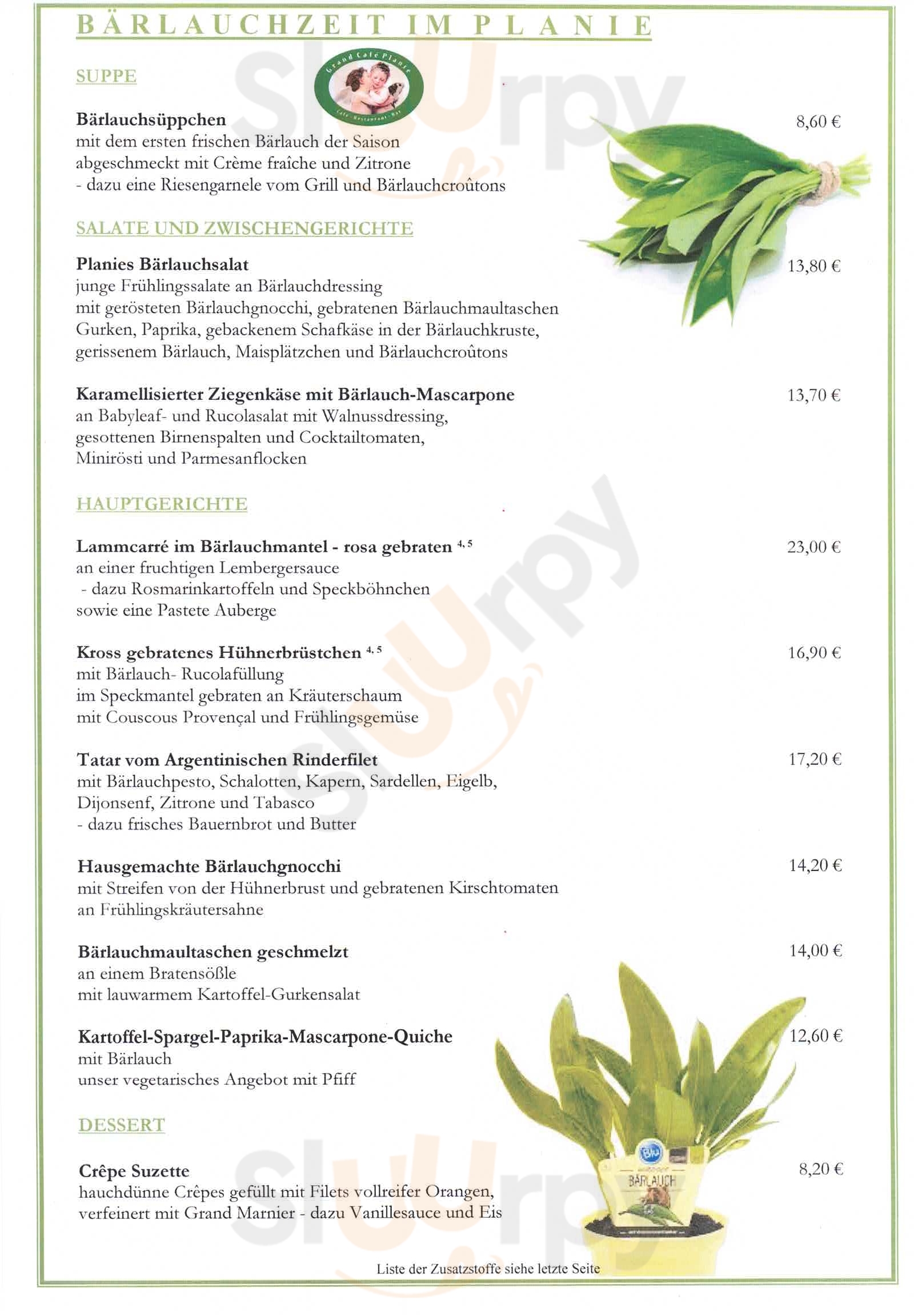 Grand Café Planie Stuttgart Menu - 1