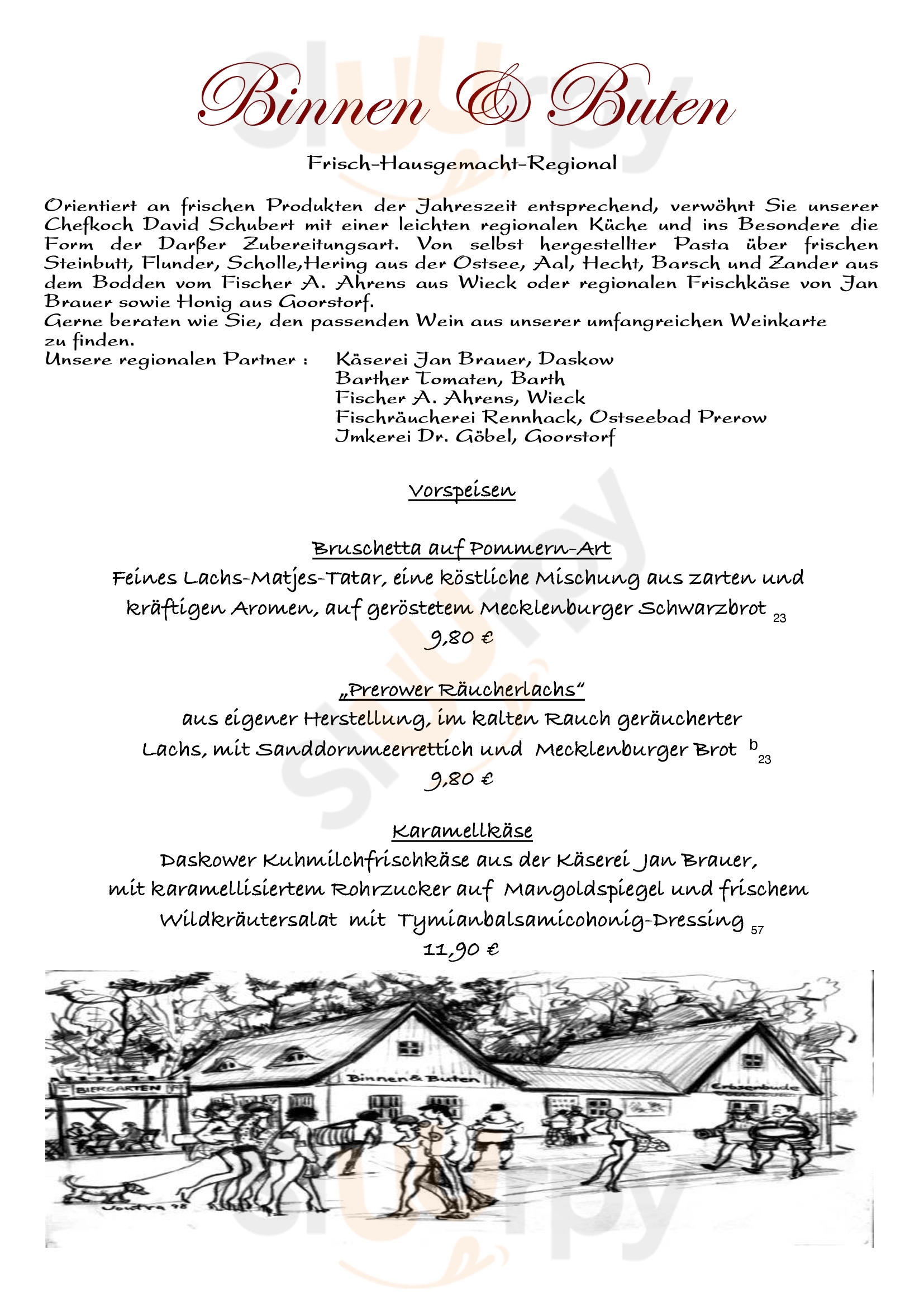 Erbsenbude Ostseebad Prerow Menu - 1