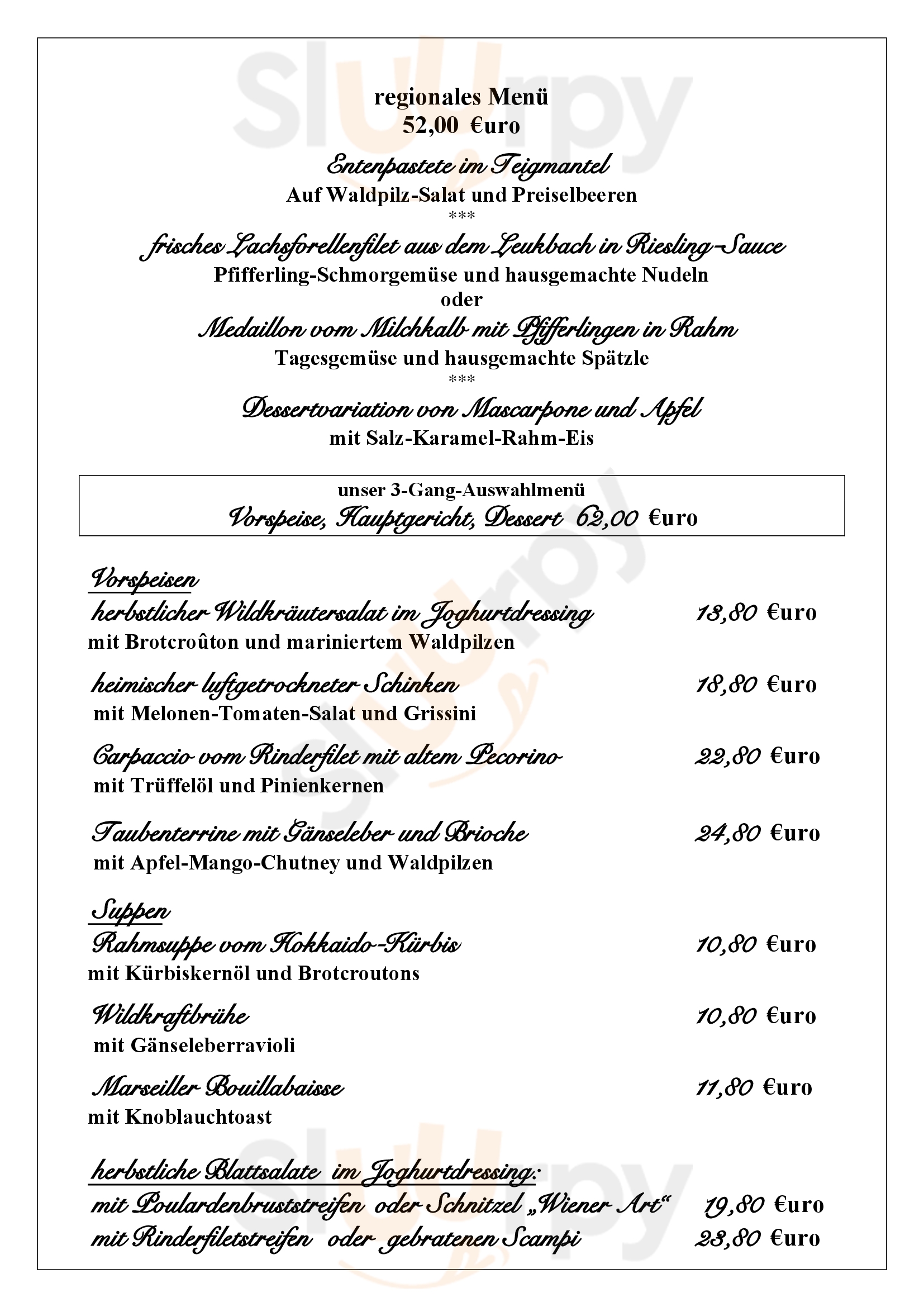 Hotel Saarburger Hof Saarburg Menu - 1