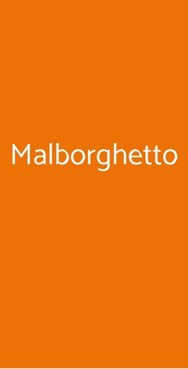 Malborghetto, Firenze