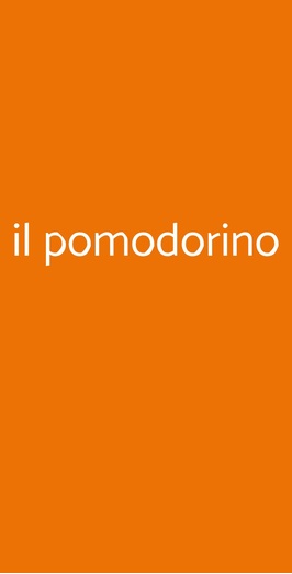 Pizzeria Il Pomodorino, Siena