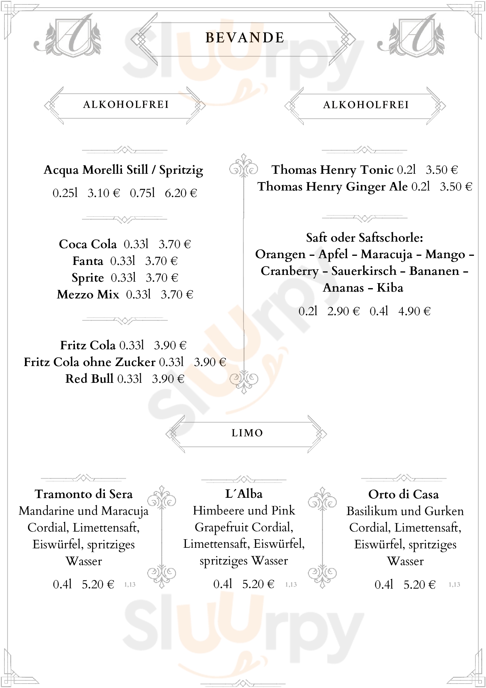 Da Angelo Altenburg Menu - 1