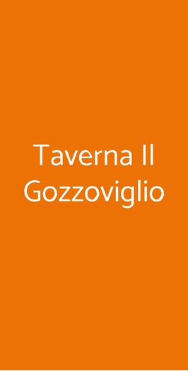 Taverna Il Gozzoviglio, Cortona