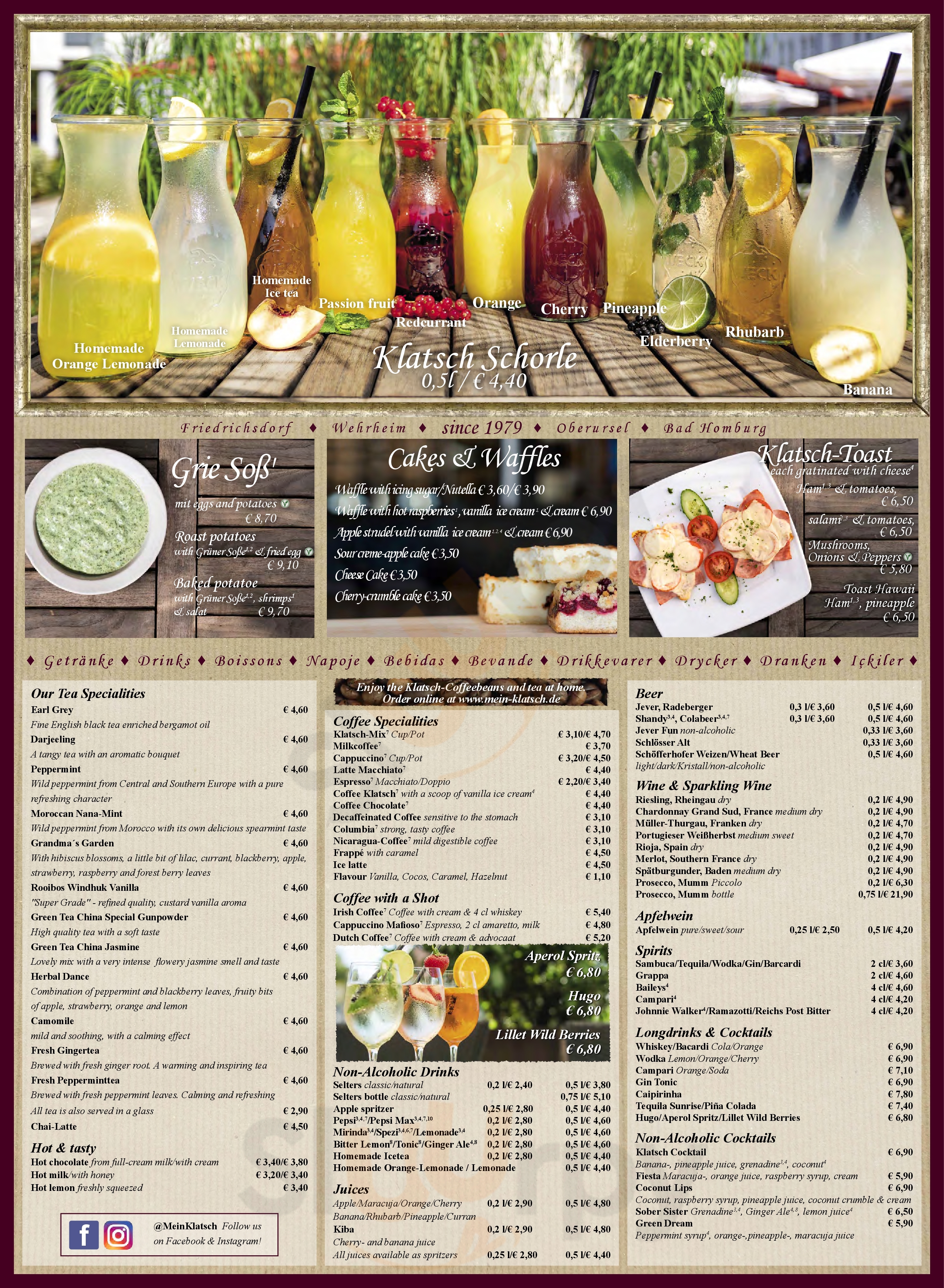 Café Klatsch Friedrichsdorf Menu - 1