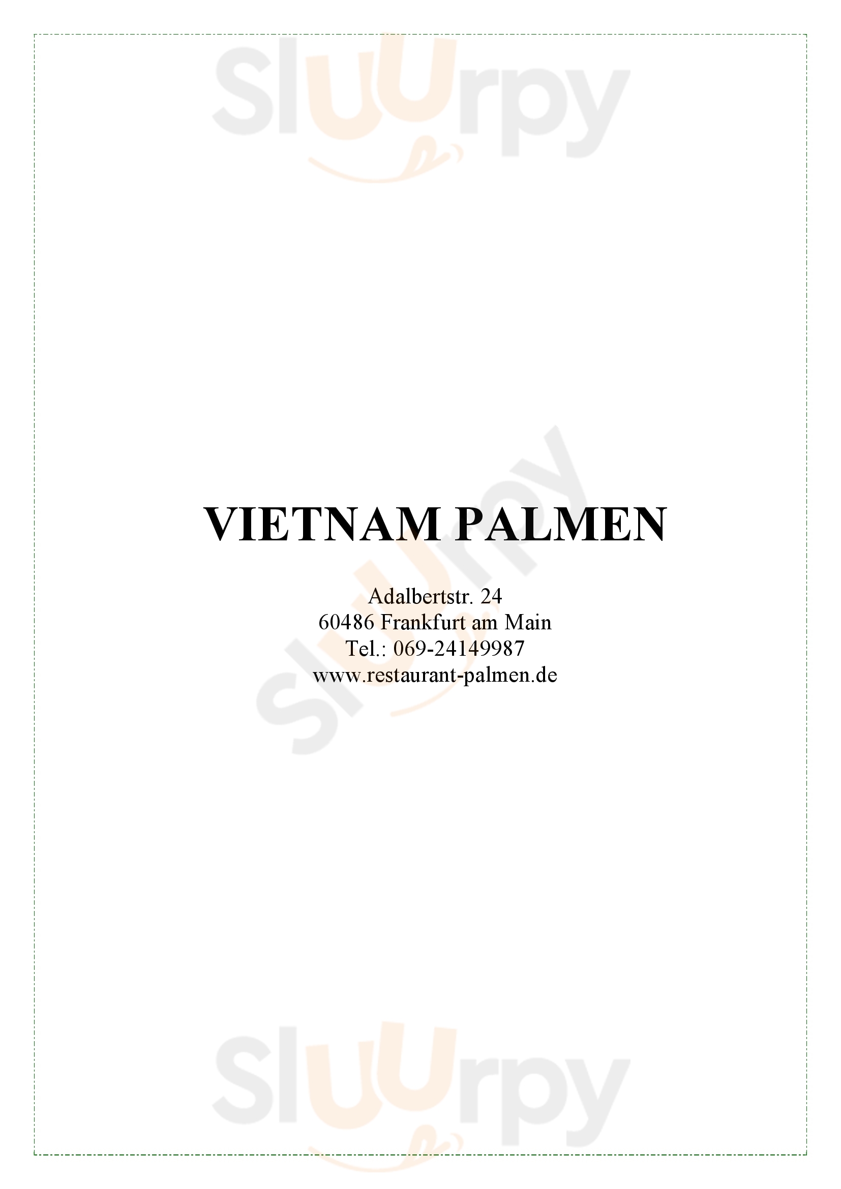 Vietnam Palmen Frankfurt am Main Menu - 1