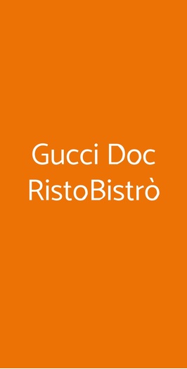 G...i Doc Ristobistro, Prato