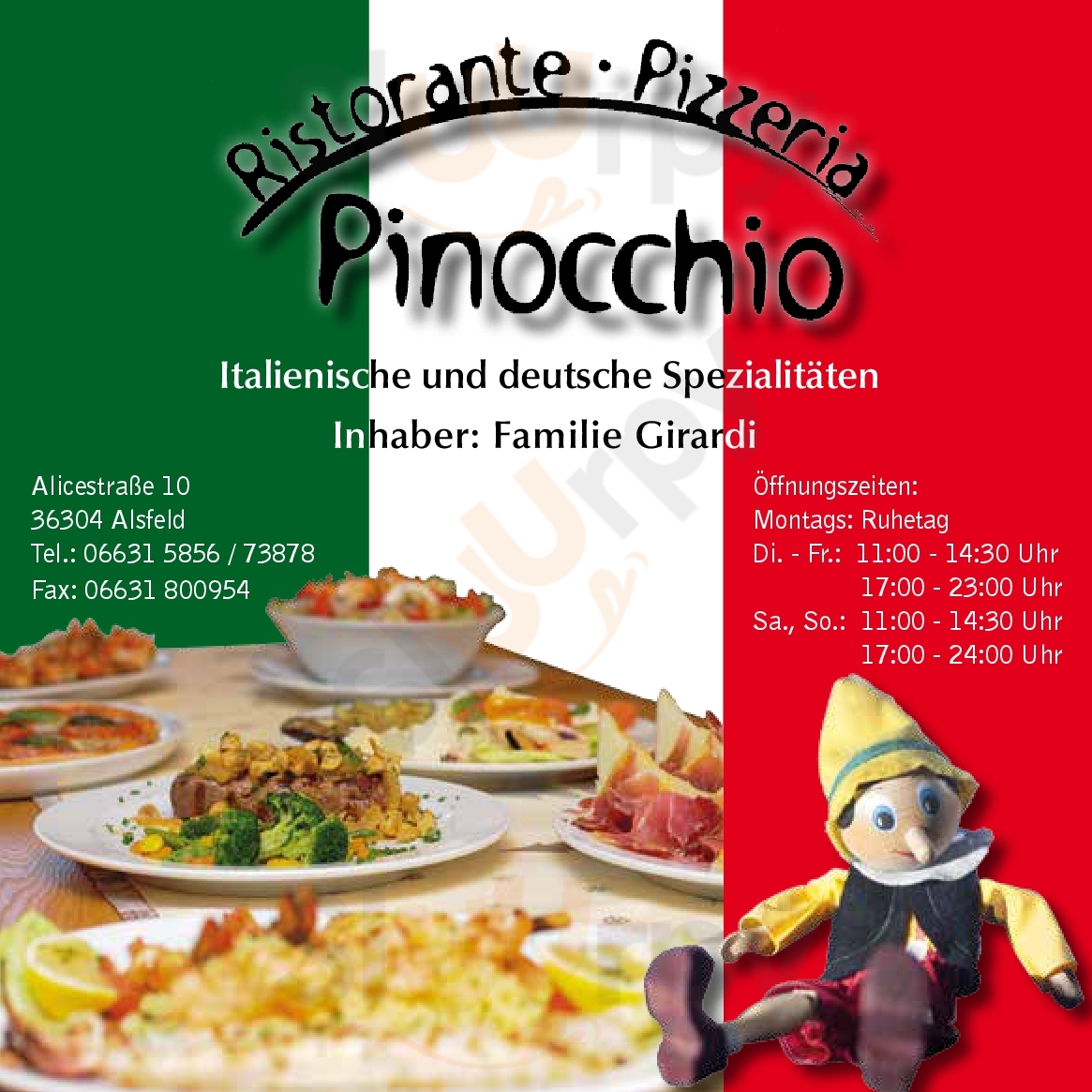 Pizzeria Pinocchio Alsfeld Menu - 1