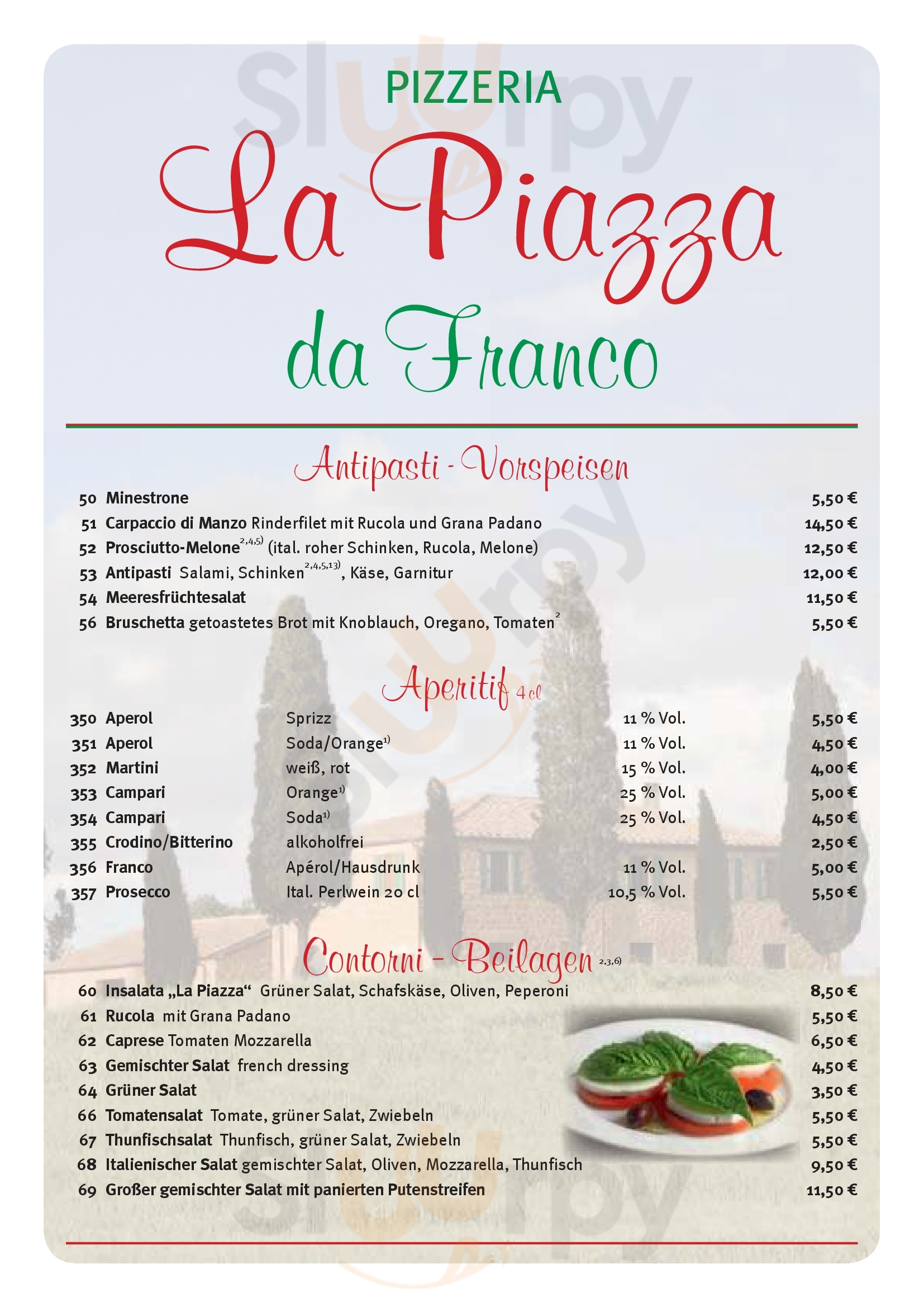 Pizzeria La Piazza Schluchsee Menu - 1