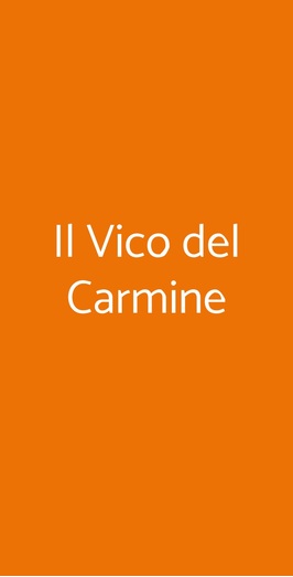 Il Vico Del Carmine, Firenze