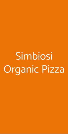 Simbiosi Organic Pizza, Firenze