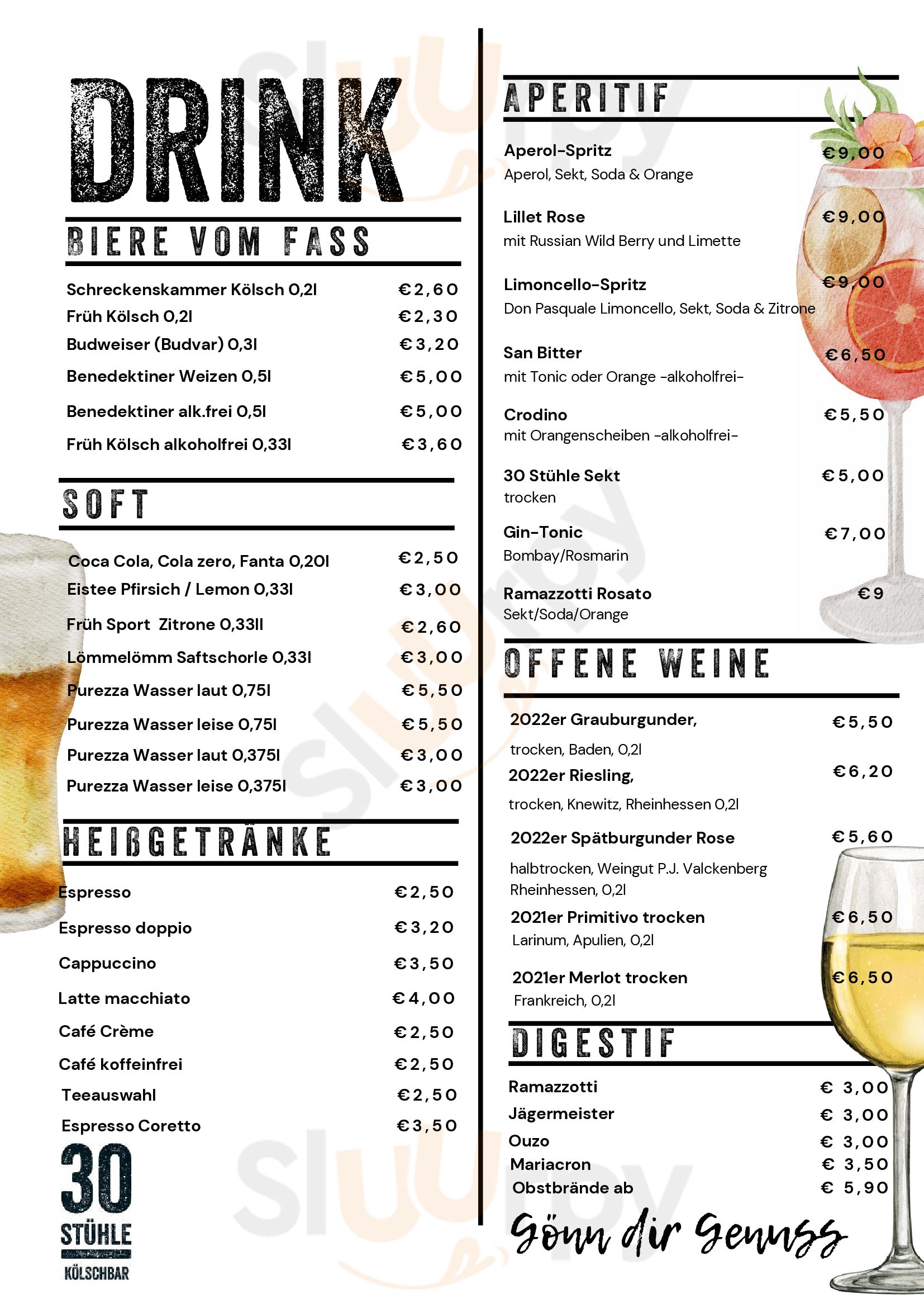 Restaurant 30 Stühle Wesseling Menu - 1