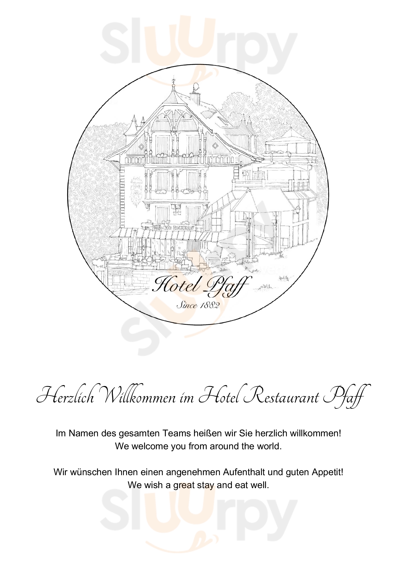 Hotel Restaurant Pfaff Triberg Menu - 1