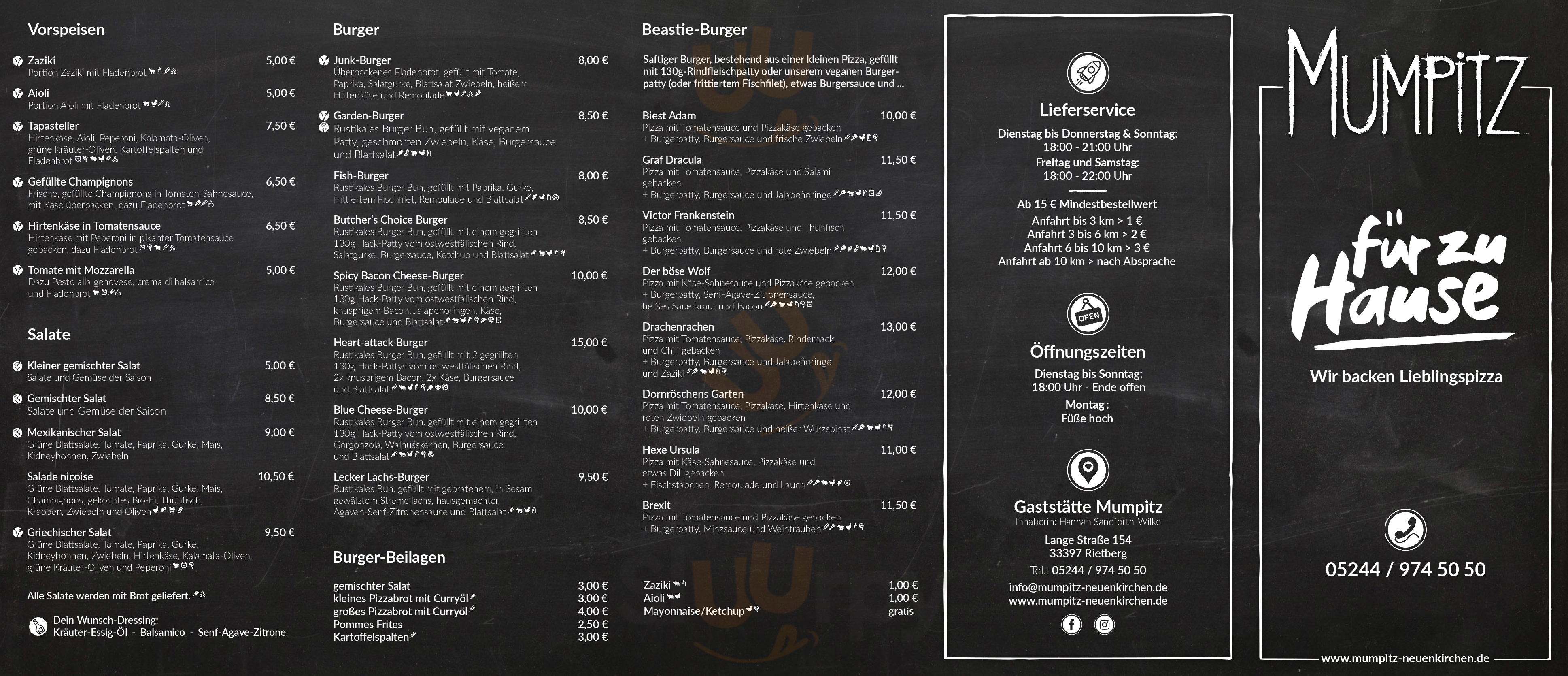 Gaststätte Mumpitz Rietberg Menu - 1