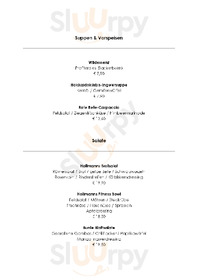 Restaurant Hollmann menu