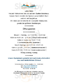 Surther Bootshaus menu