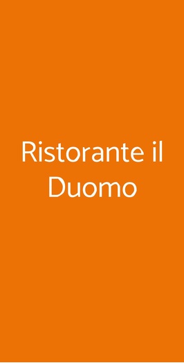 Ristorante Il Duomo, Siena