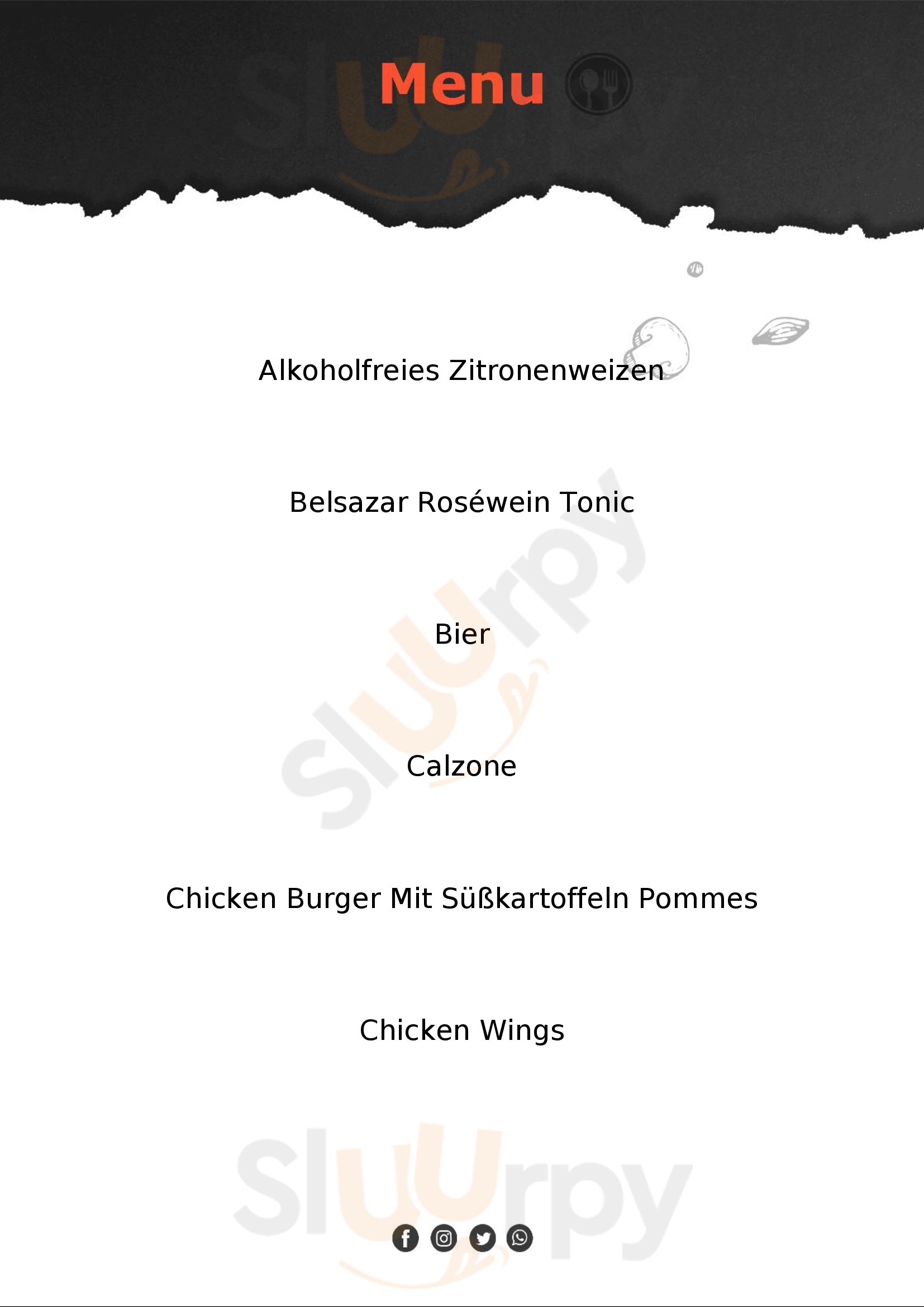 Minchen Buckeburg Menu - 1