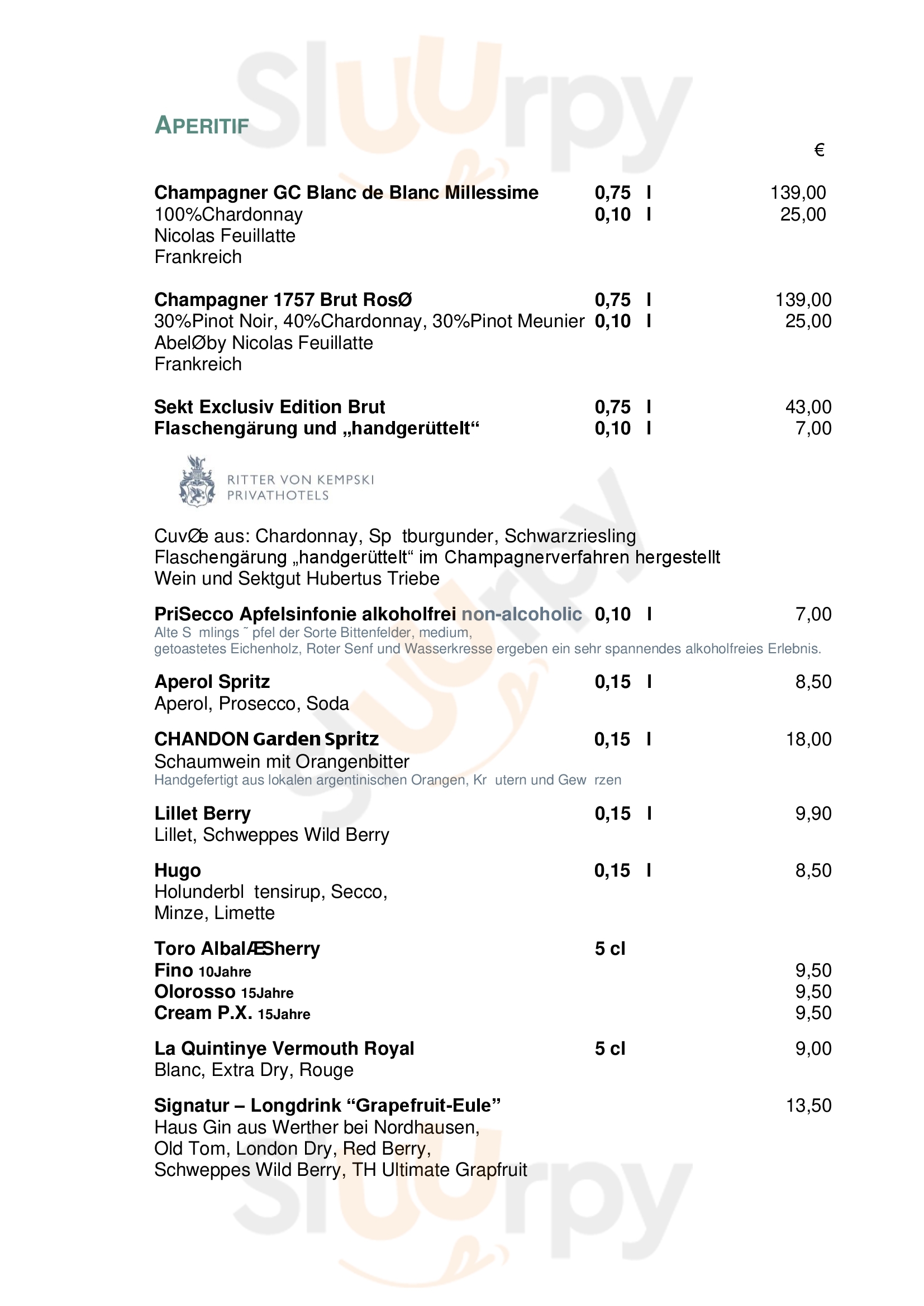 Hotel Schindelbruch Stolberg Menu - 1