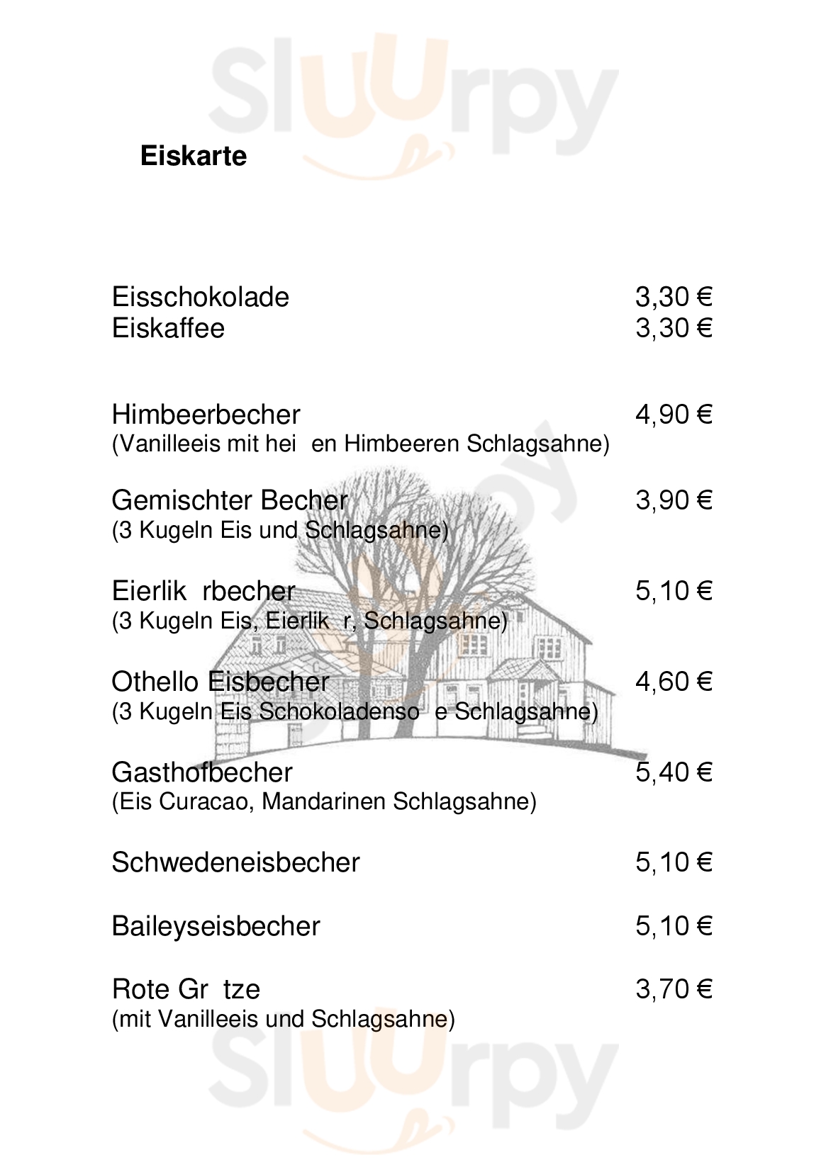 Oberer Gasthof Schellerhau Altenberg Menu - 1