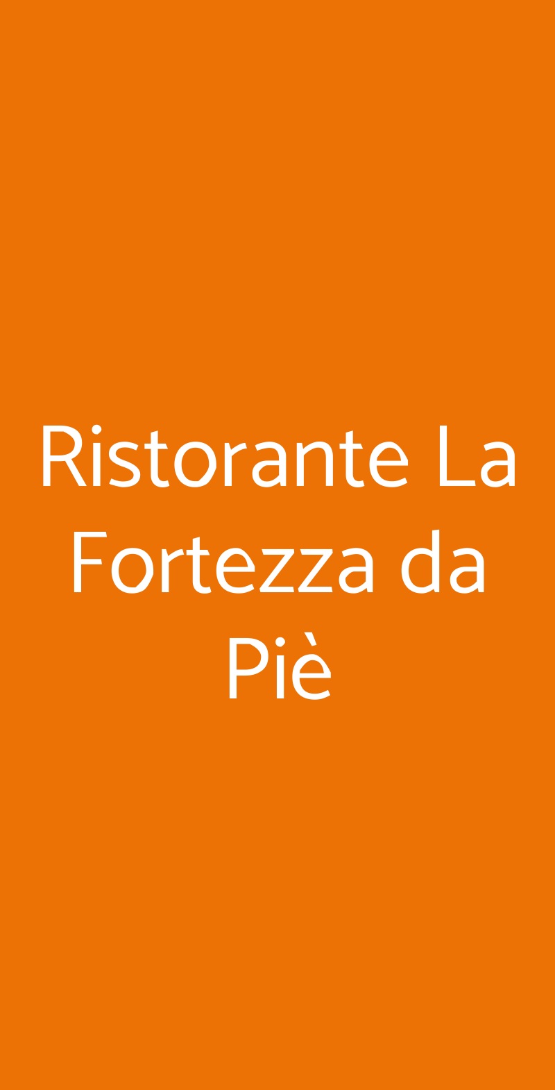 La Fortezza Da Piè Montignoso Menu - 1