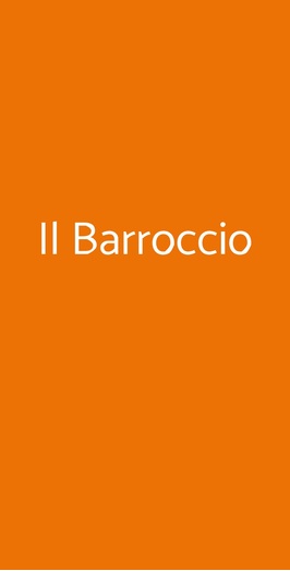 Osteria Il Barroccio, Firenze