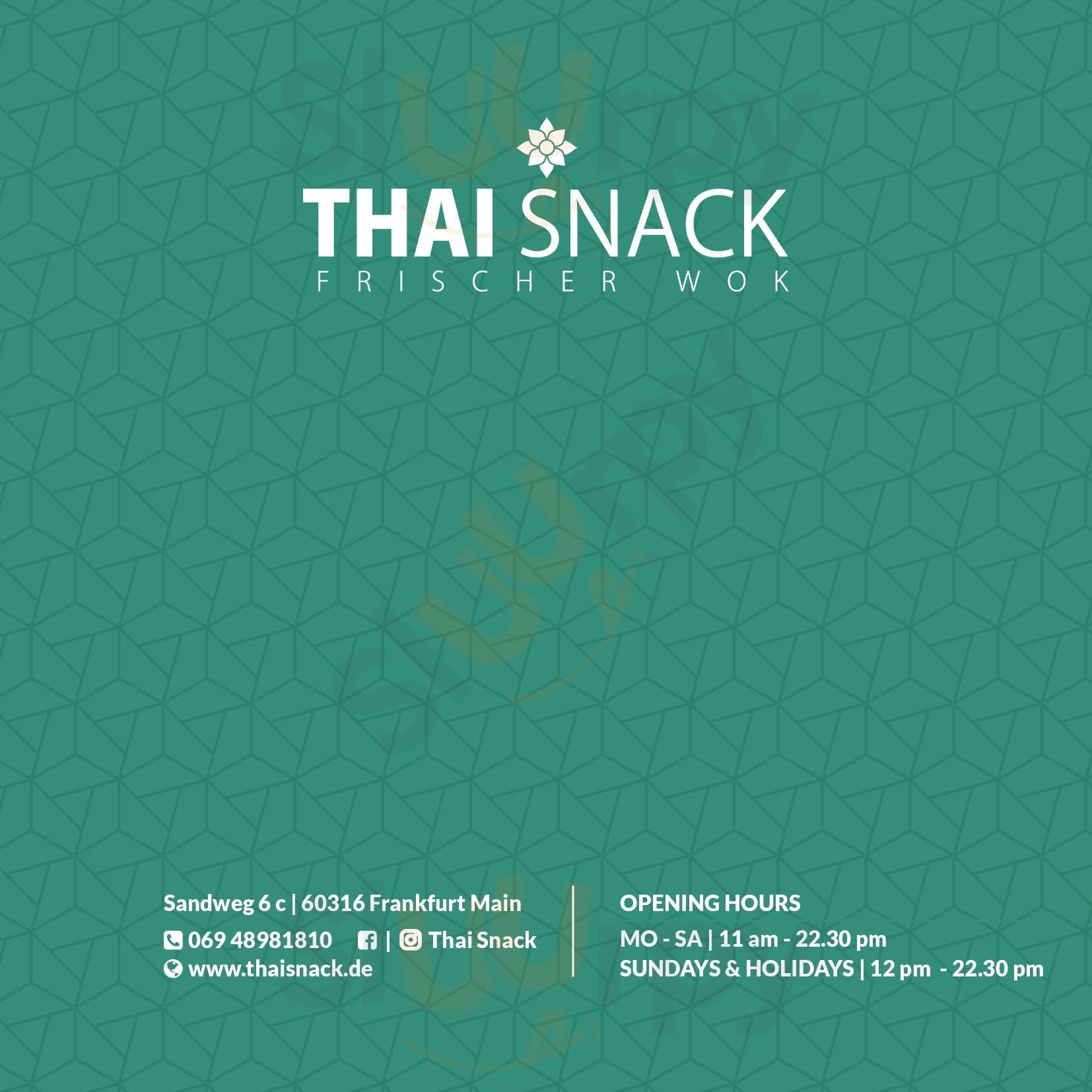 Thai Snack Frischer Wok Frankfurt am Main Menu - 1