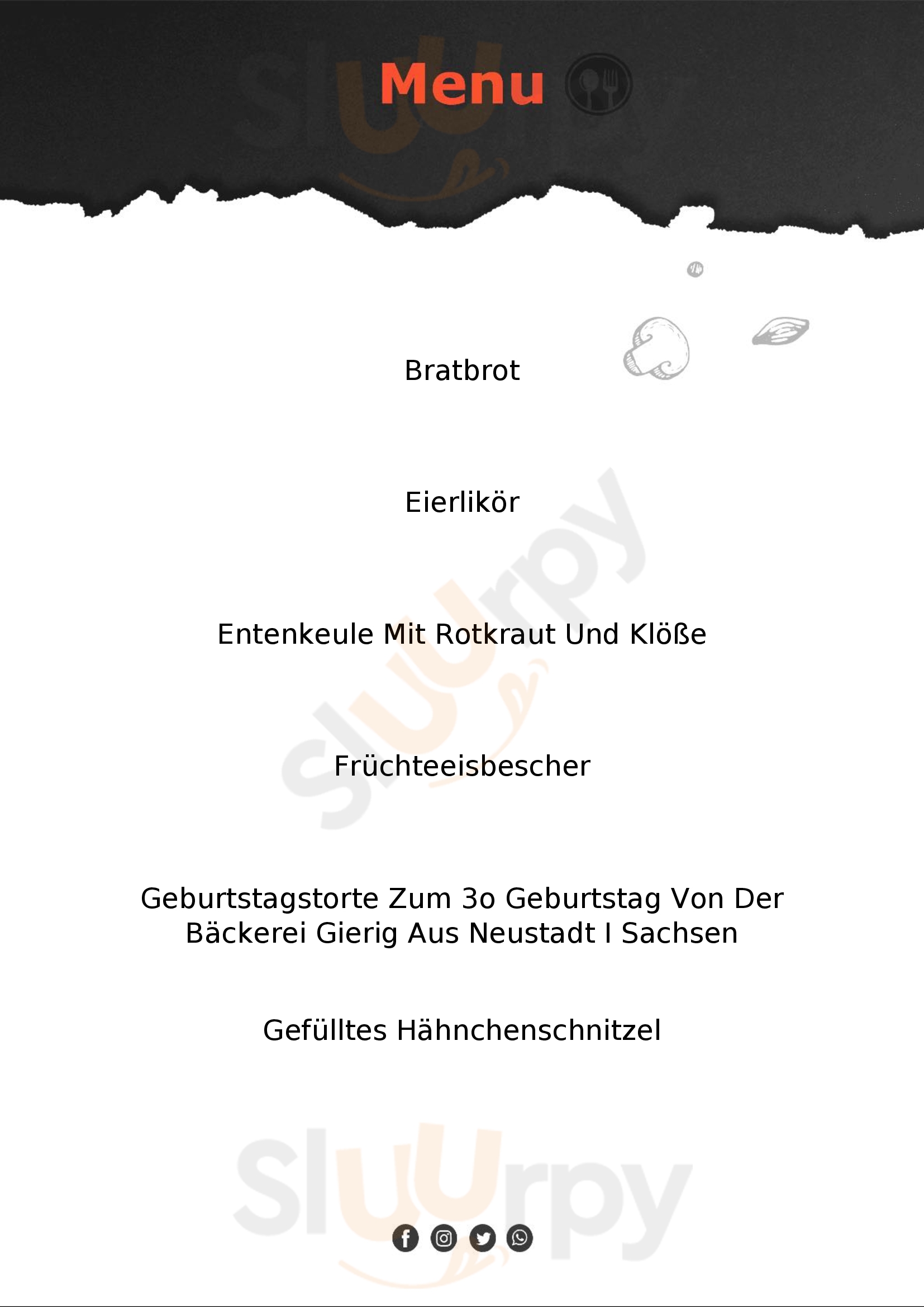 Bergkeller Sebnitz Menu - 1