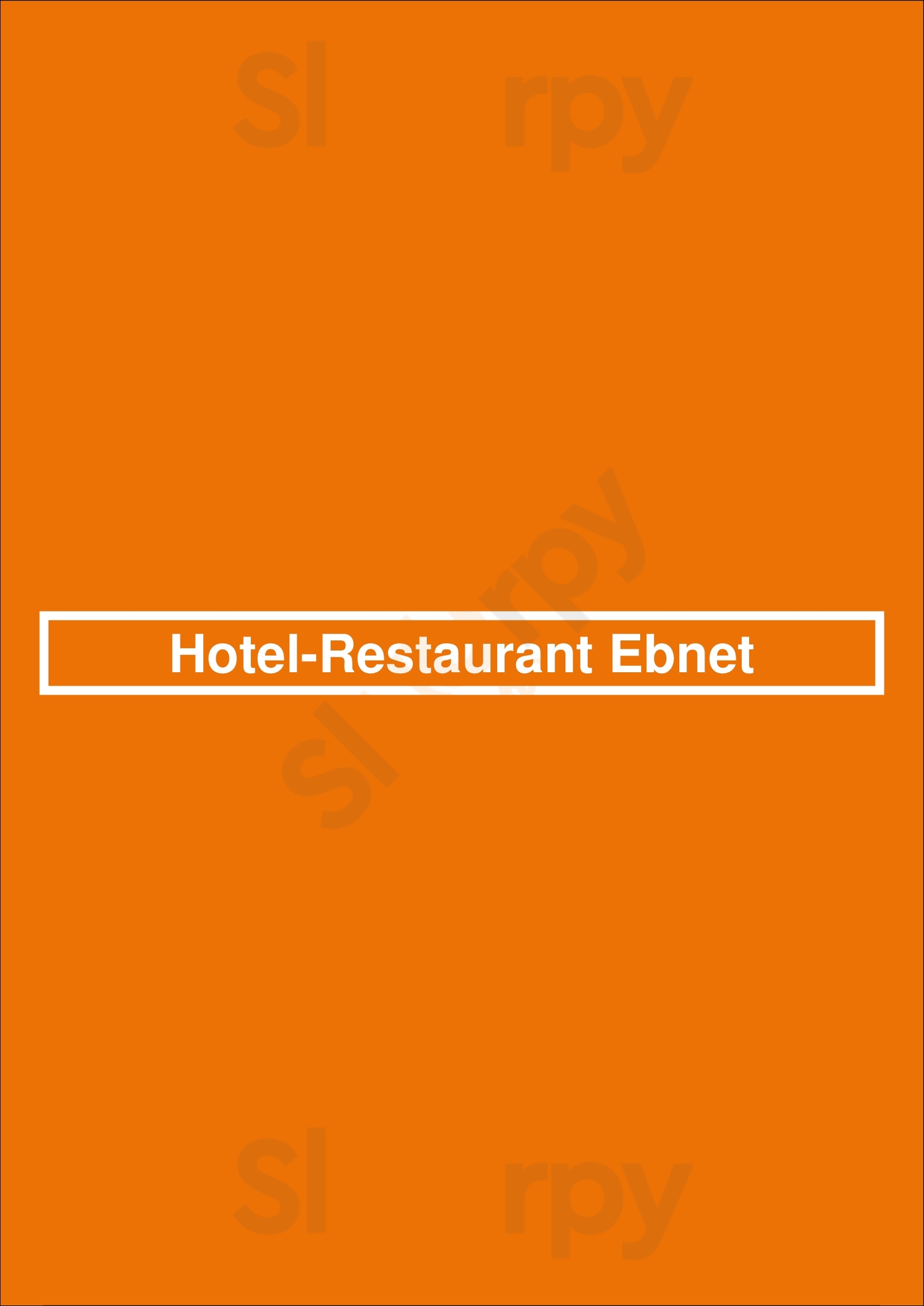 Hotel-restaurant Ebnet Mutterstadt Menu - 1