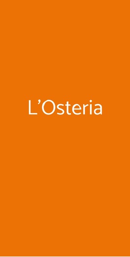 L'osteria Dei Rossi, Siena
