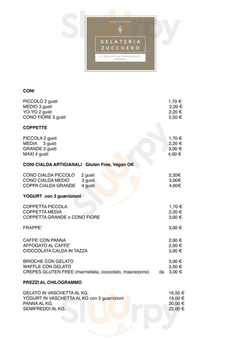 Gelateria Zucchero, Prato