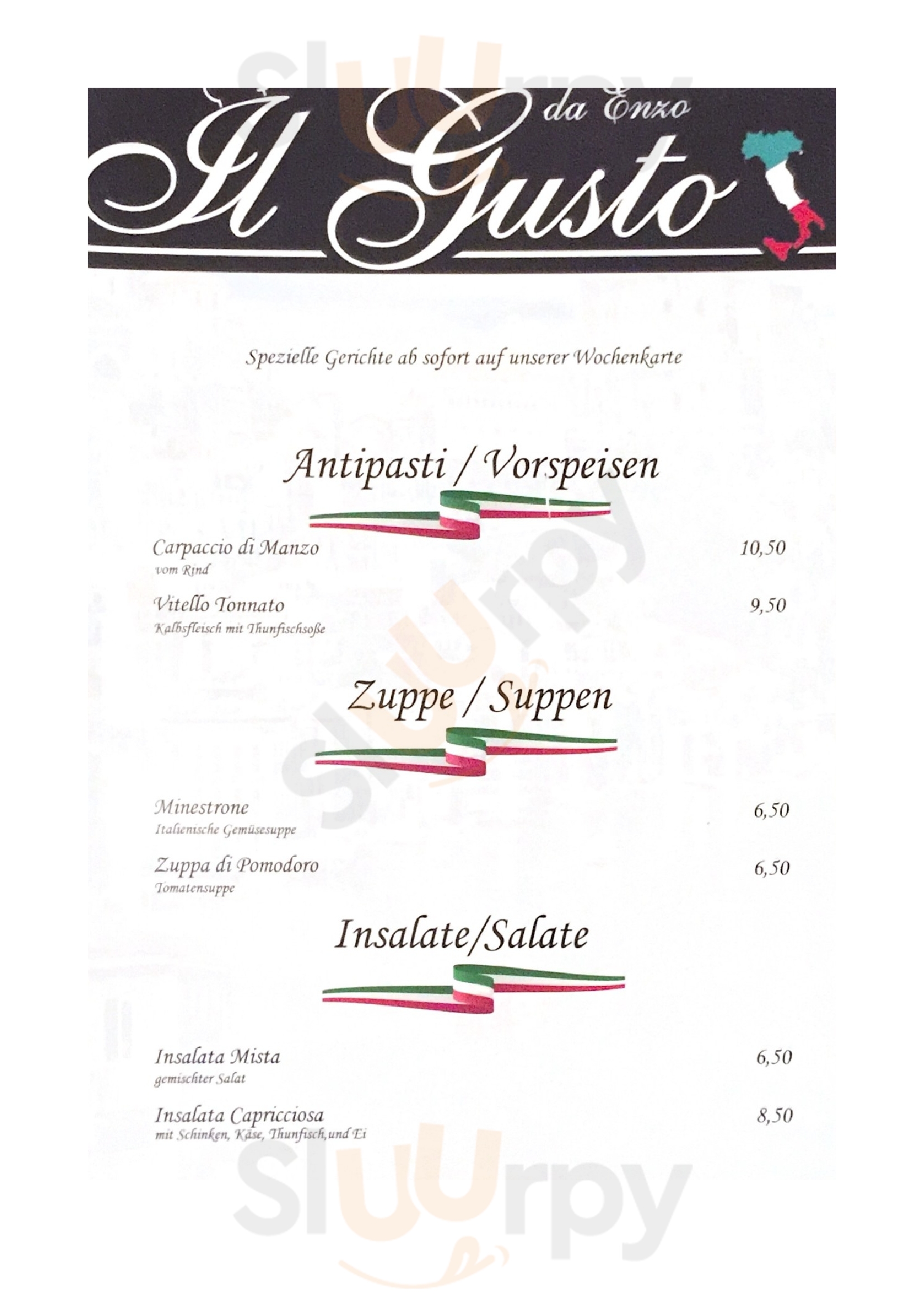 Ristorante Il Gusto Da Enzo Köln Menu - 1