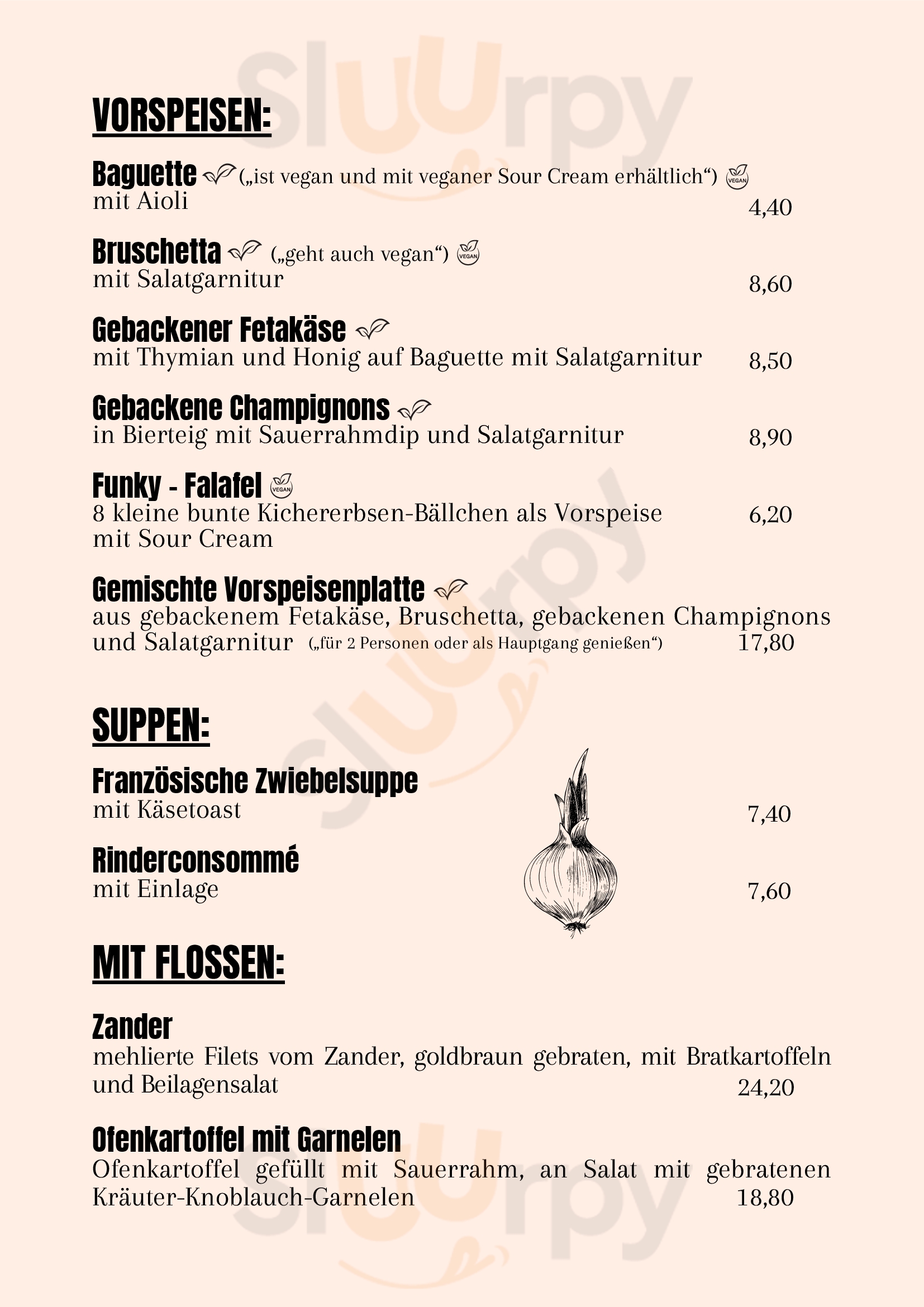 Restaurant "zur Schanze" Büren Menu - 1