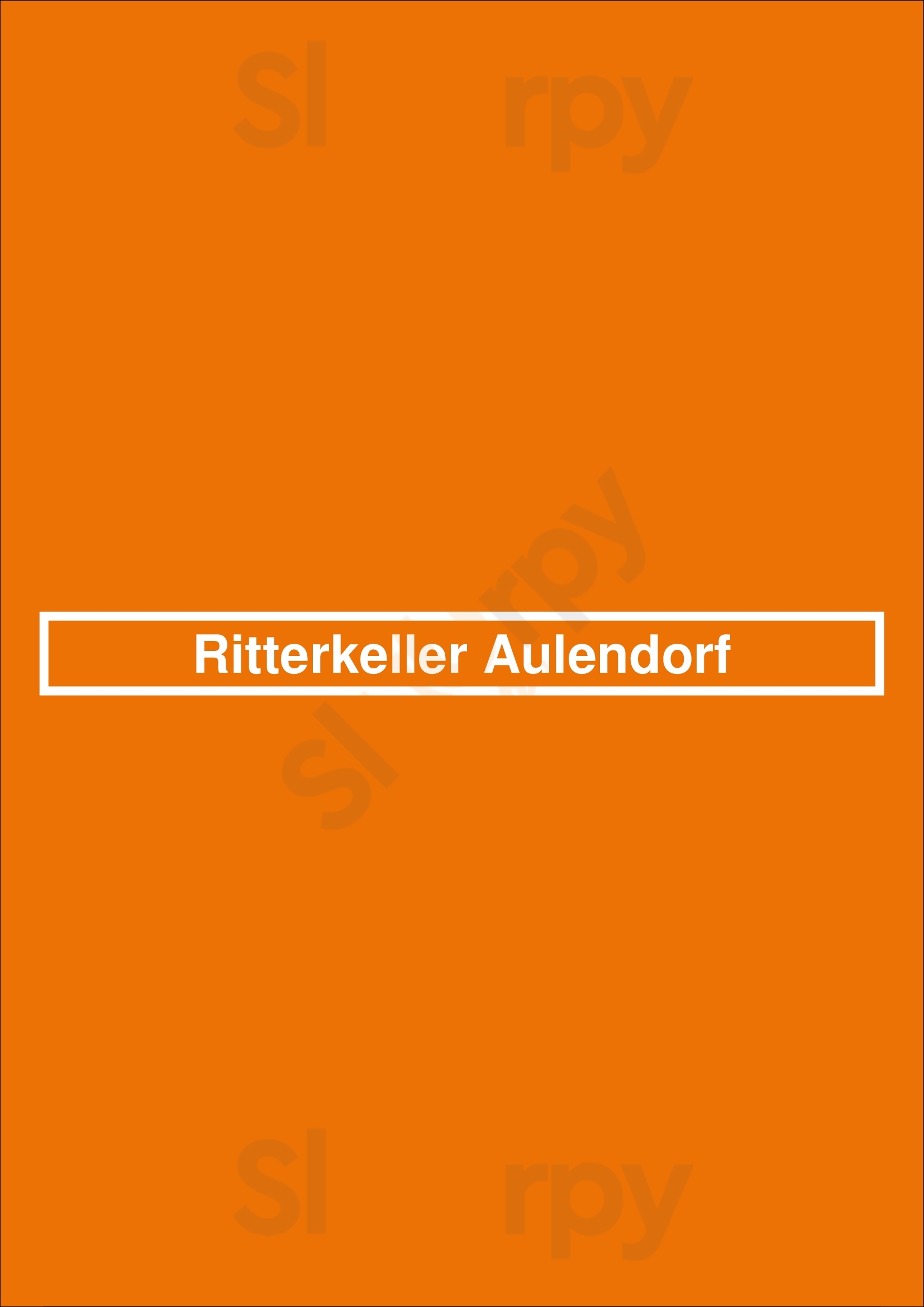 Ritterkeller Aulendorf Aulendorf Menu - 1